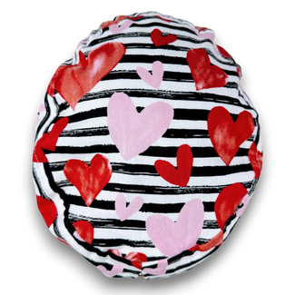 Valentine's day Euro Scrub Cap for Women with Satin Lined Option by Paradise Caps.