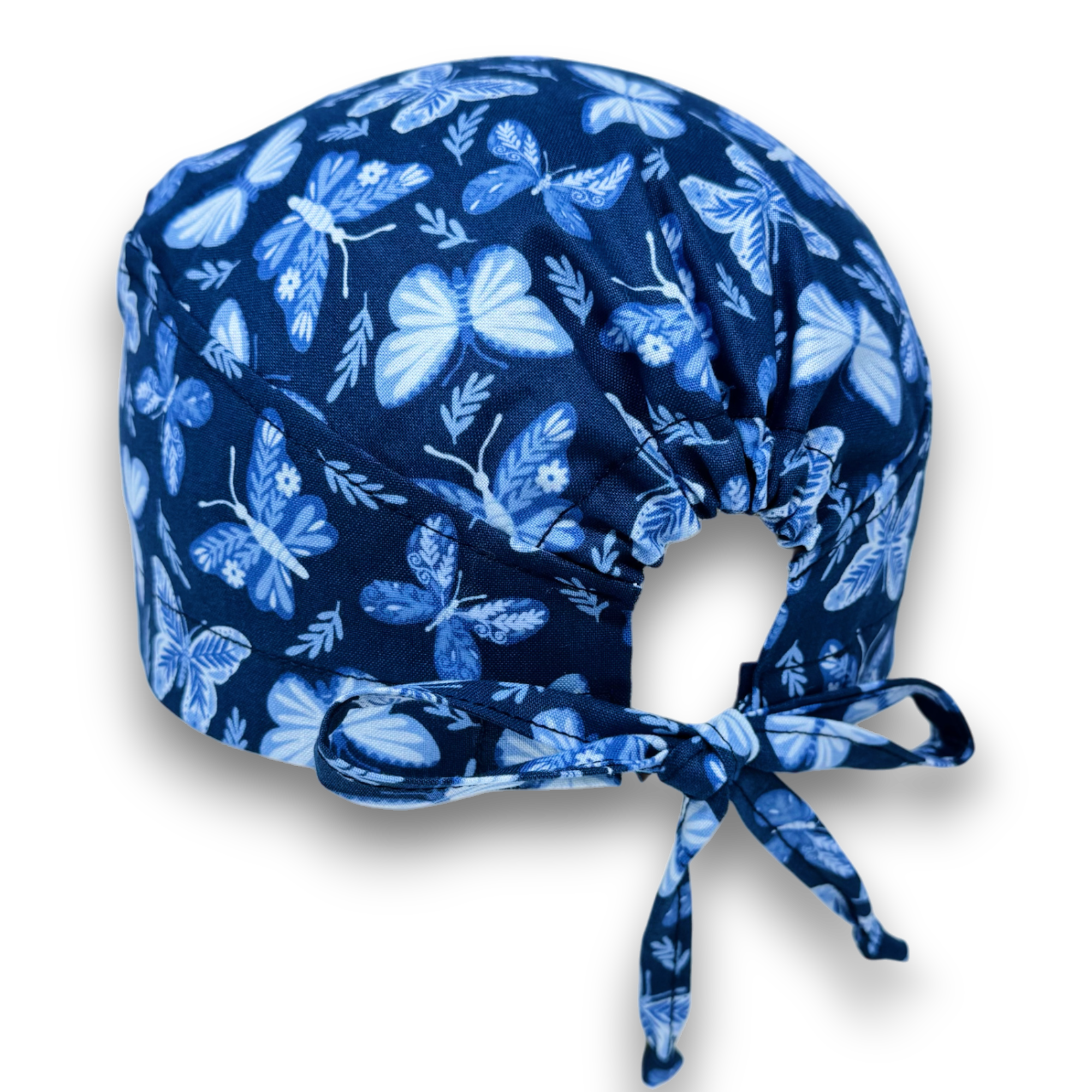 Butterfly Skull tie-back style surgical scrub cap by Paradise Caps.