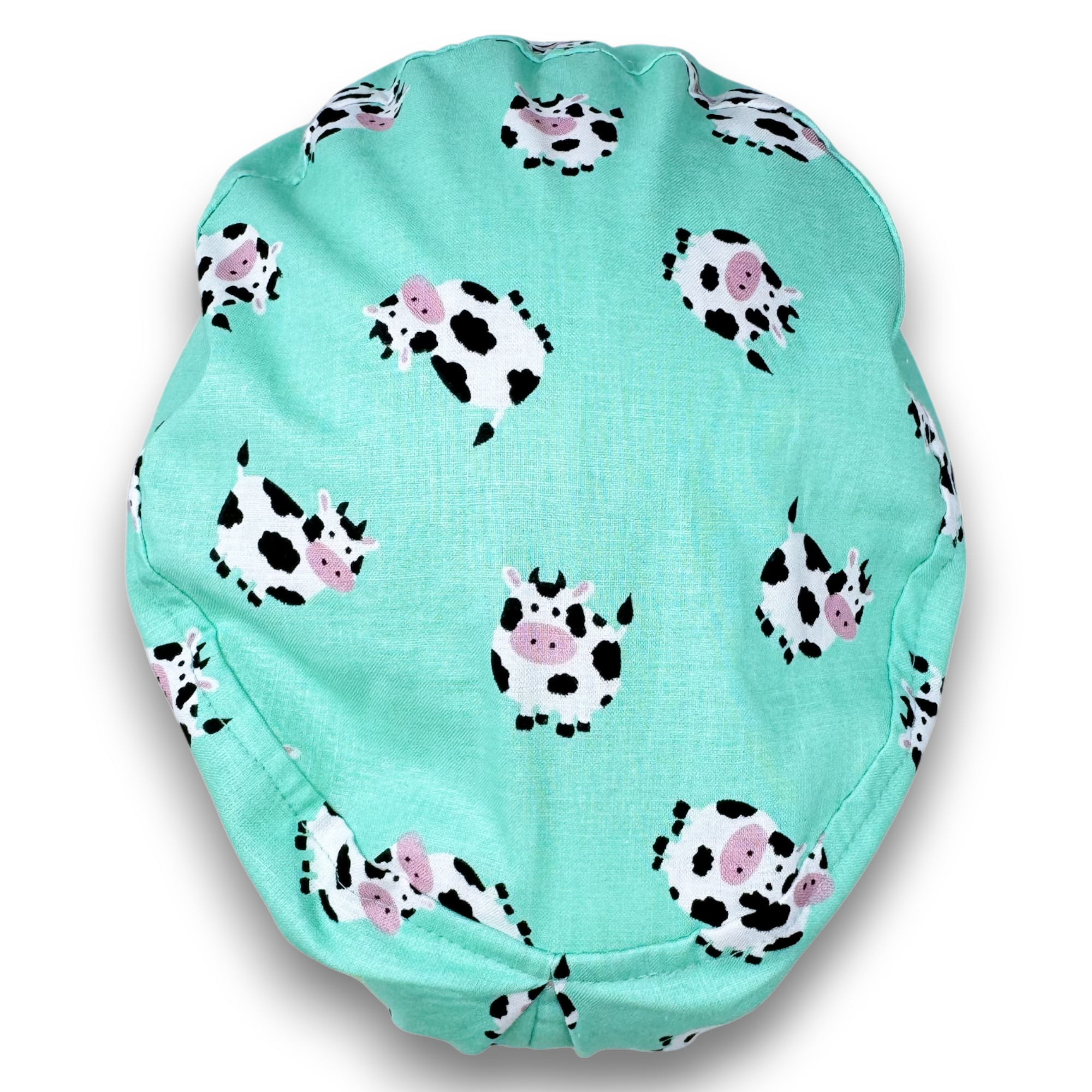 Cow Euro Scrub Cap for Women with Satin Lined Option by Paradise Caps.