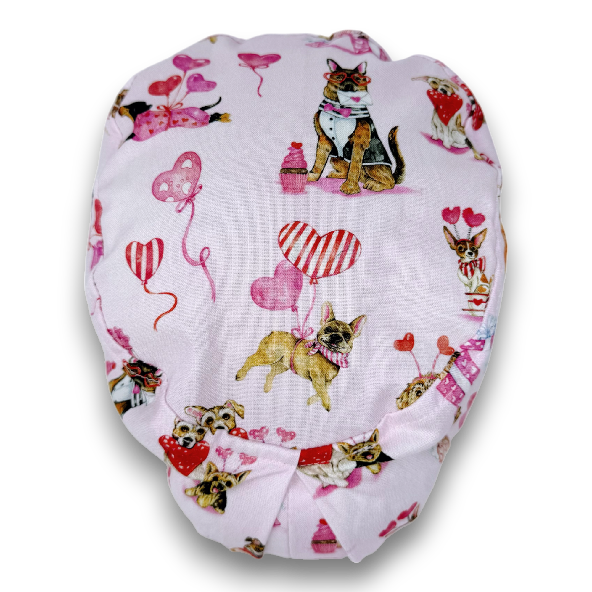 Dog Euro Scrub Cap for Women with Satin Lined Option by Paradise Caps.