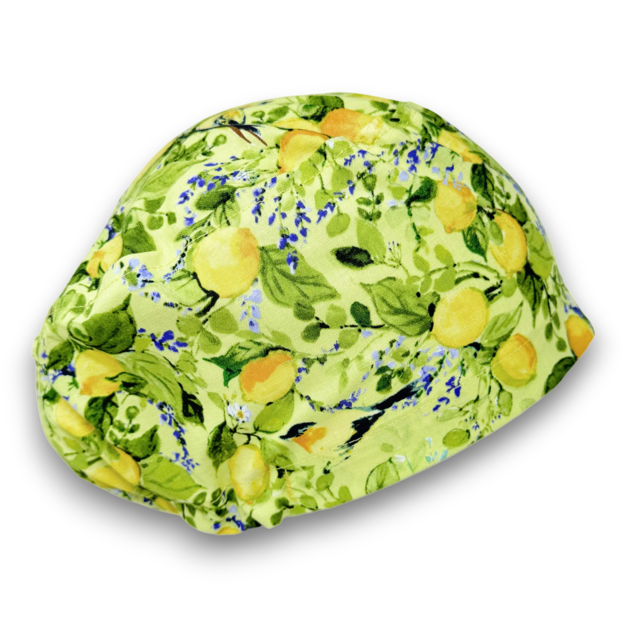 Lemon Euro Scrub Cap for Women with Satin Lined Option by Paradise Caps.
