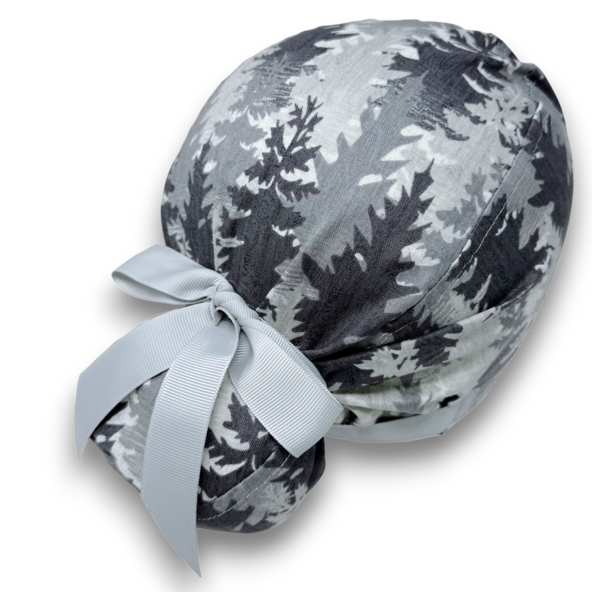 Forest Euro scrub cap with ties for Women by Paradise Caps. Euro PLUS style.