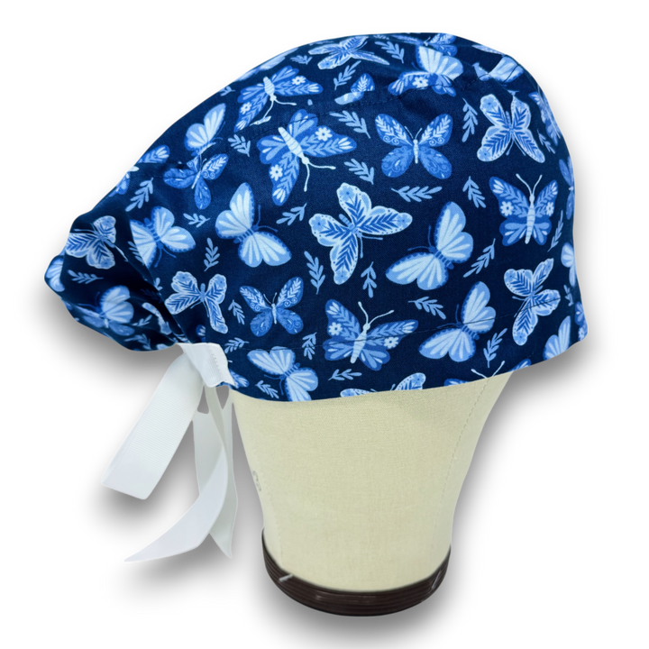 Butterfly Euro scrub cap with ties for Women by Paradise Caps. Euro ...