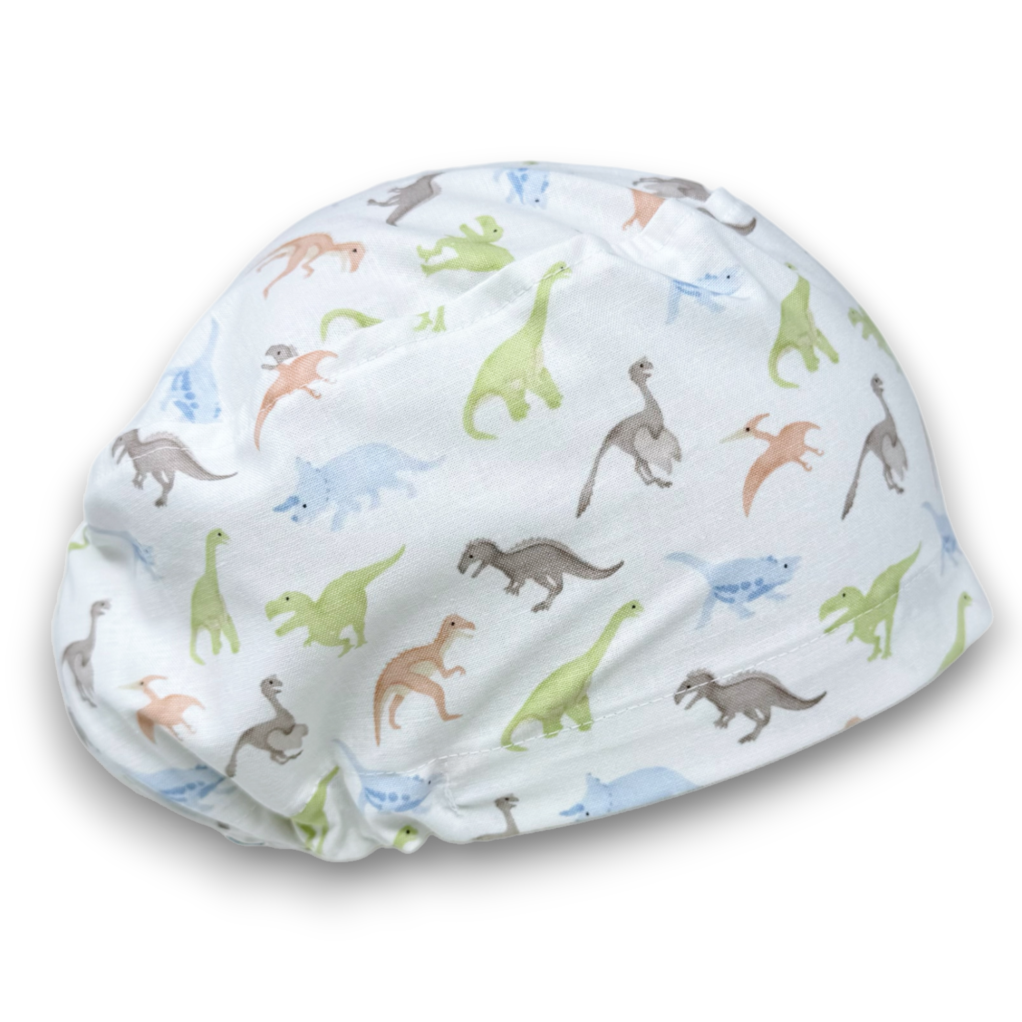 Dino Euro Scrub Cap for Women with Satin Lined Option by Paradise Caps.