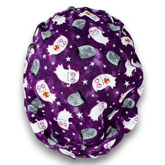 Glow Ghost Euro Scrub Cap for Women with Satin Lined Option by Paradise Caps.