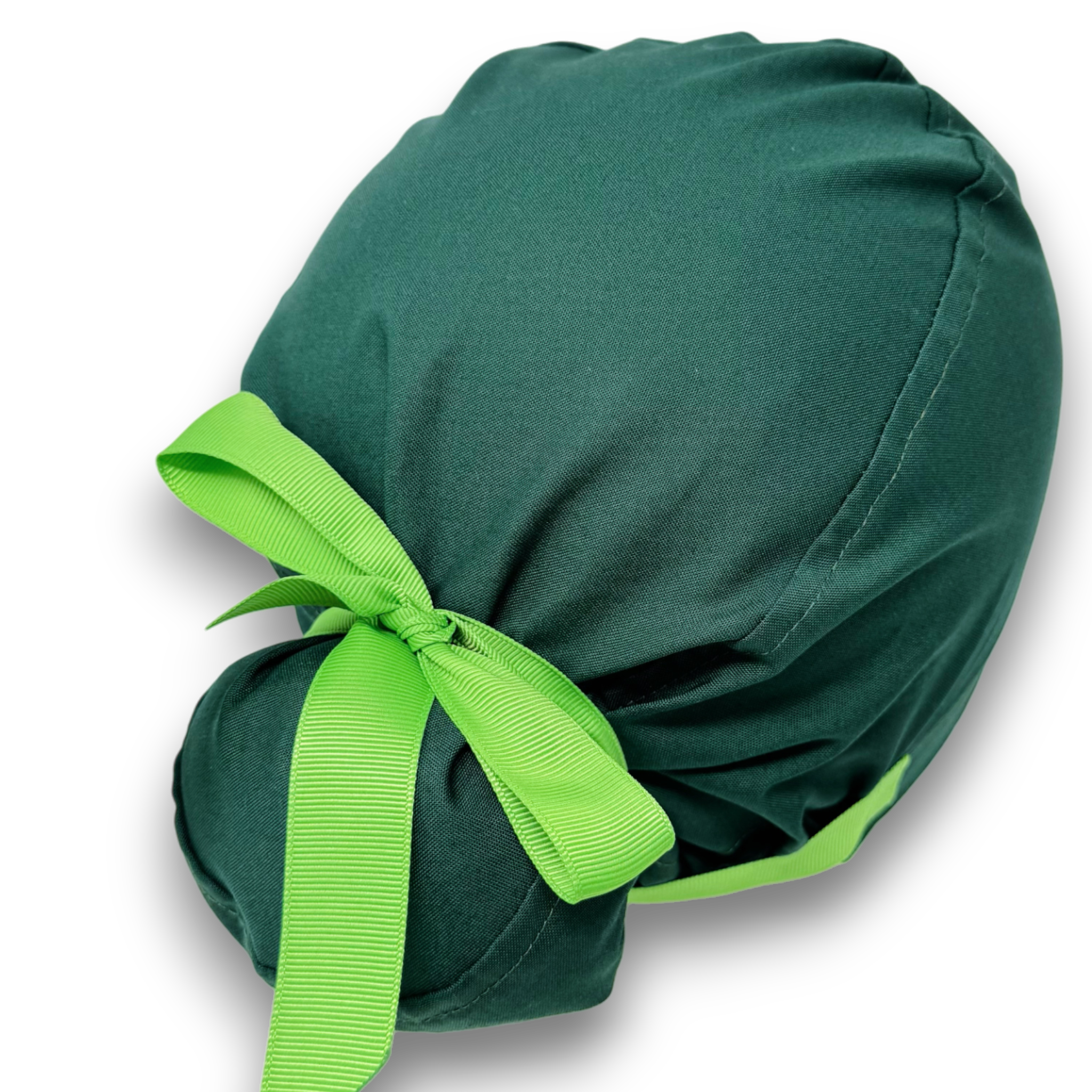 Forest green Euro scrub cap with ties for Women by Paradise Caps. Euro ...