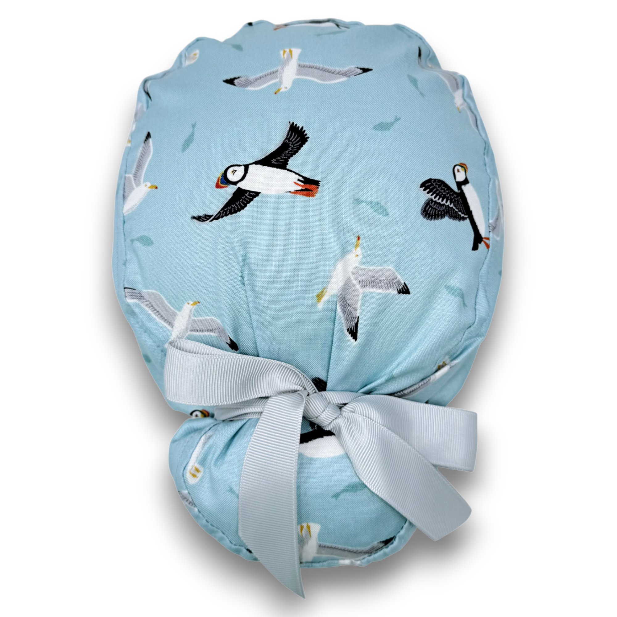 Puffin Euro scrub cap with ties for Women by Paradise Caps. Euro PLUS style.