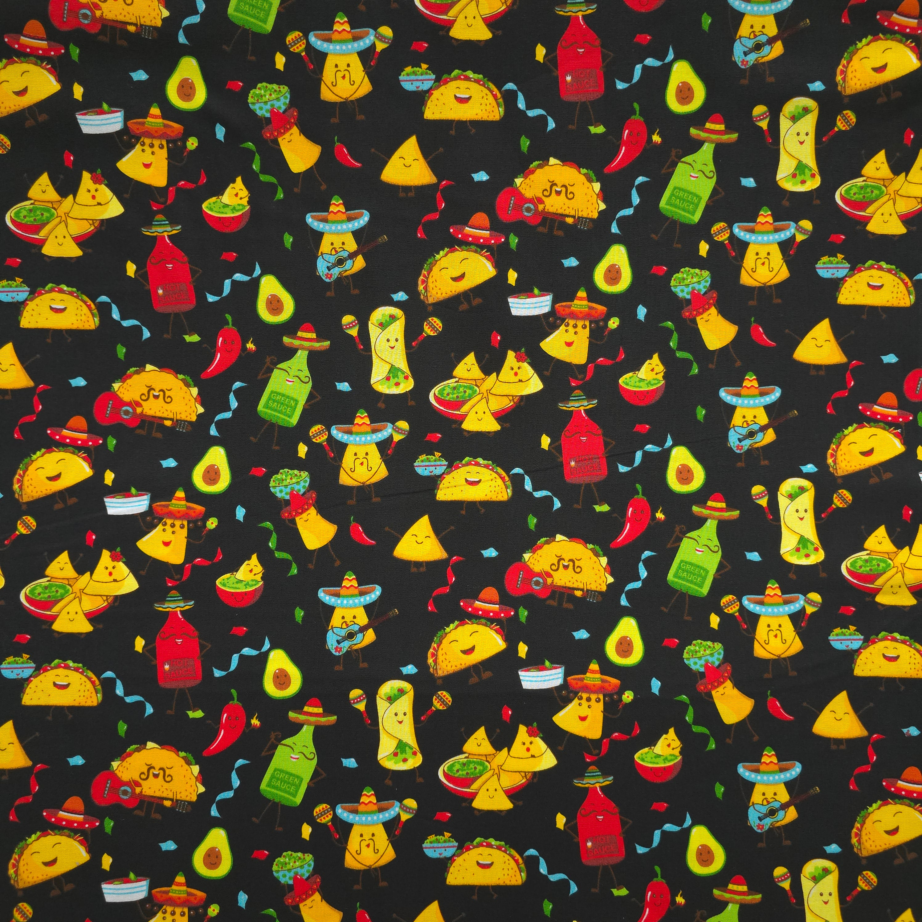 Early Access | Fiesta Tacos Scrub Cap | Mexican Food Print | Euro, Ponytail, Surgical