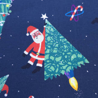 Early Access | Cosmic Care Santa Scrub Cap | Euro, Ponytail, Surgical