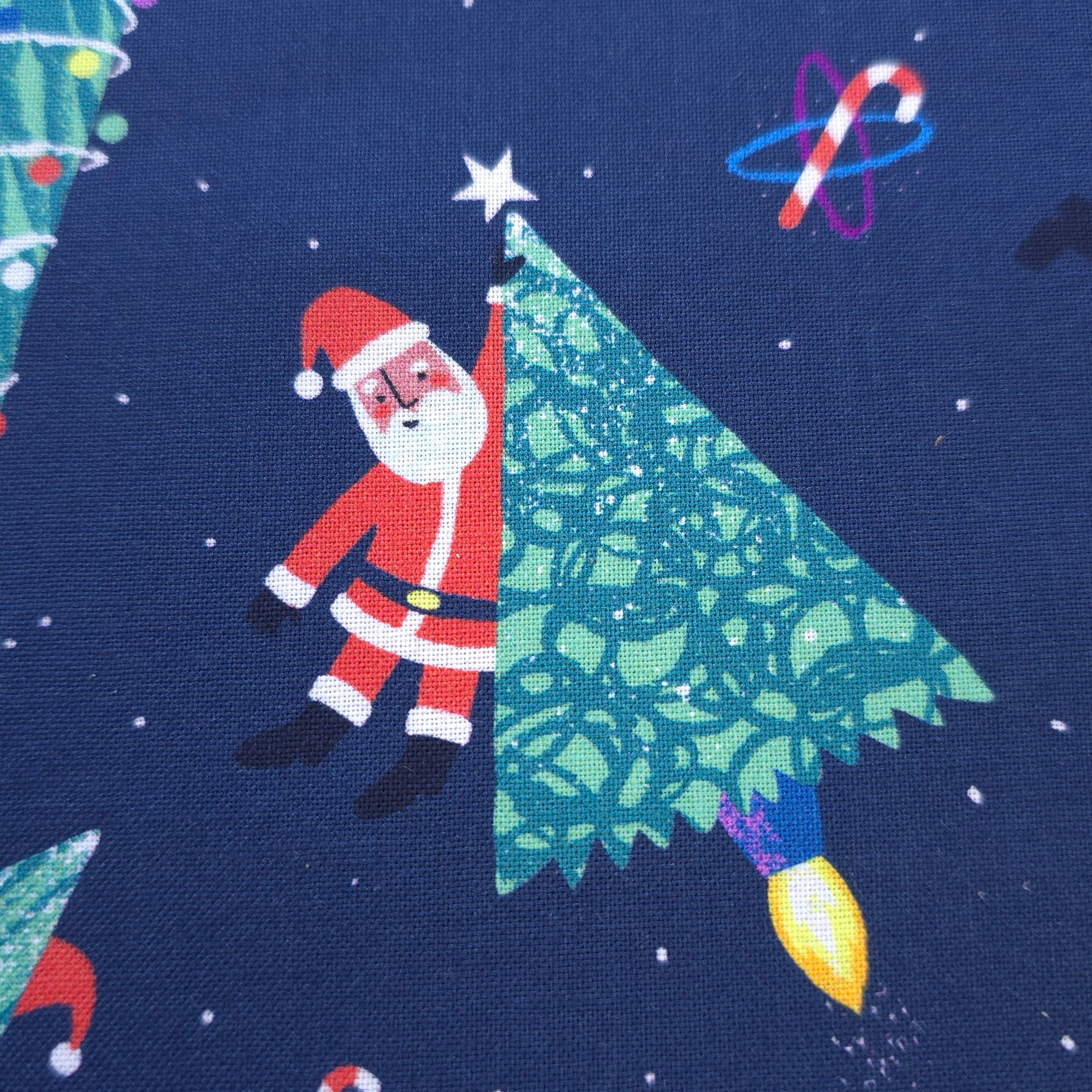 Early Access | Cosmic Care Santa Scrub Cap | Euro, Ponytail, Surgical