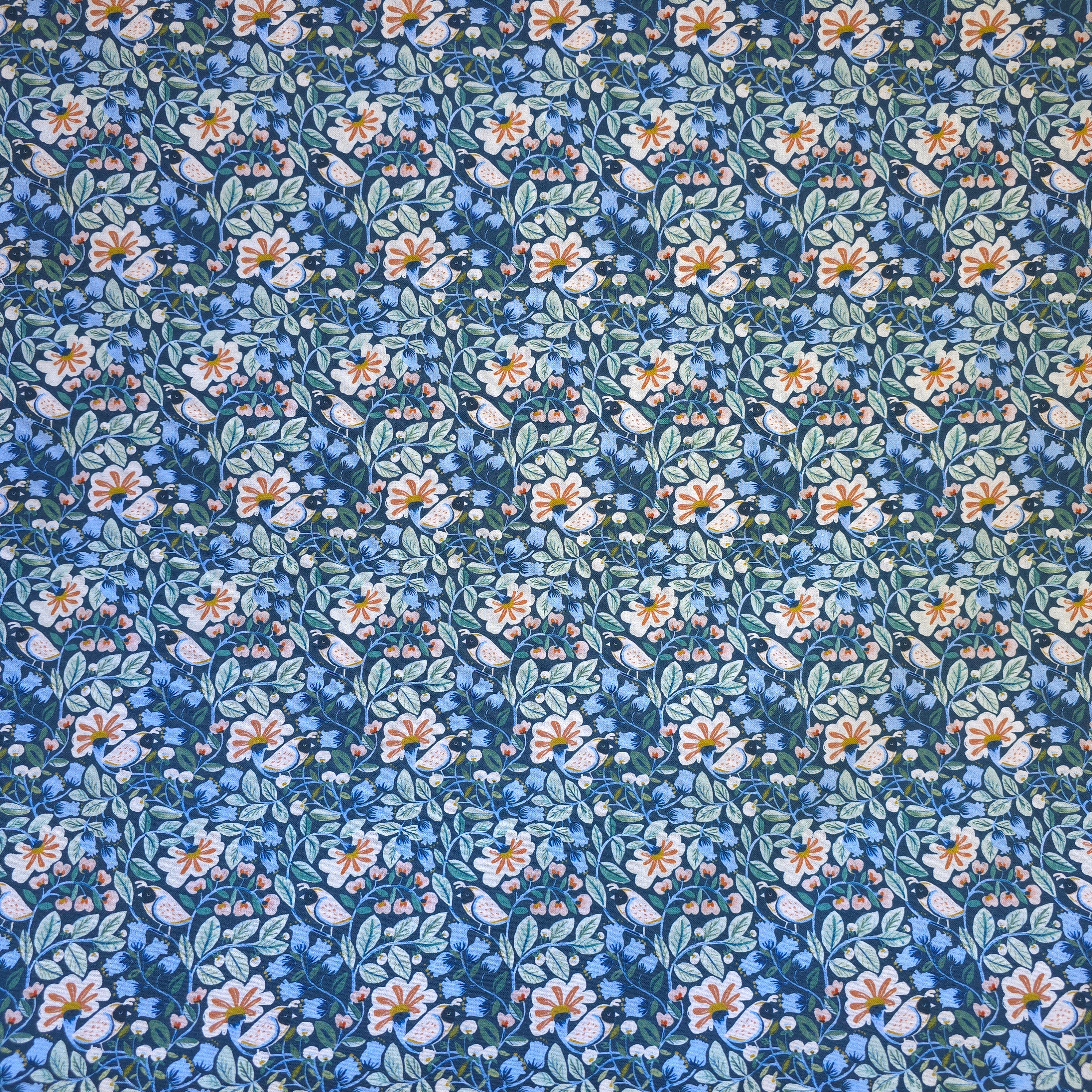 Early Access | Midnight Garden with Birds Scrub Cap | Euro, Ponytail, Surgical