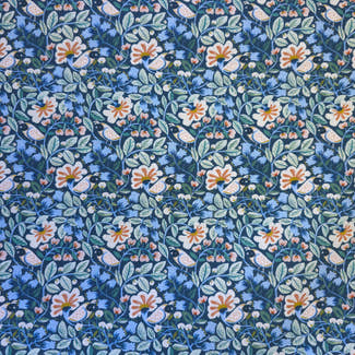 Early Access | Midnight Garden with Birds Scrub Cap | Euro, Ponytail, Surgical