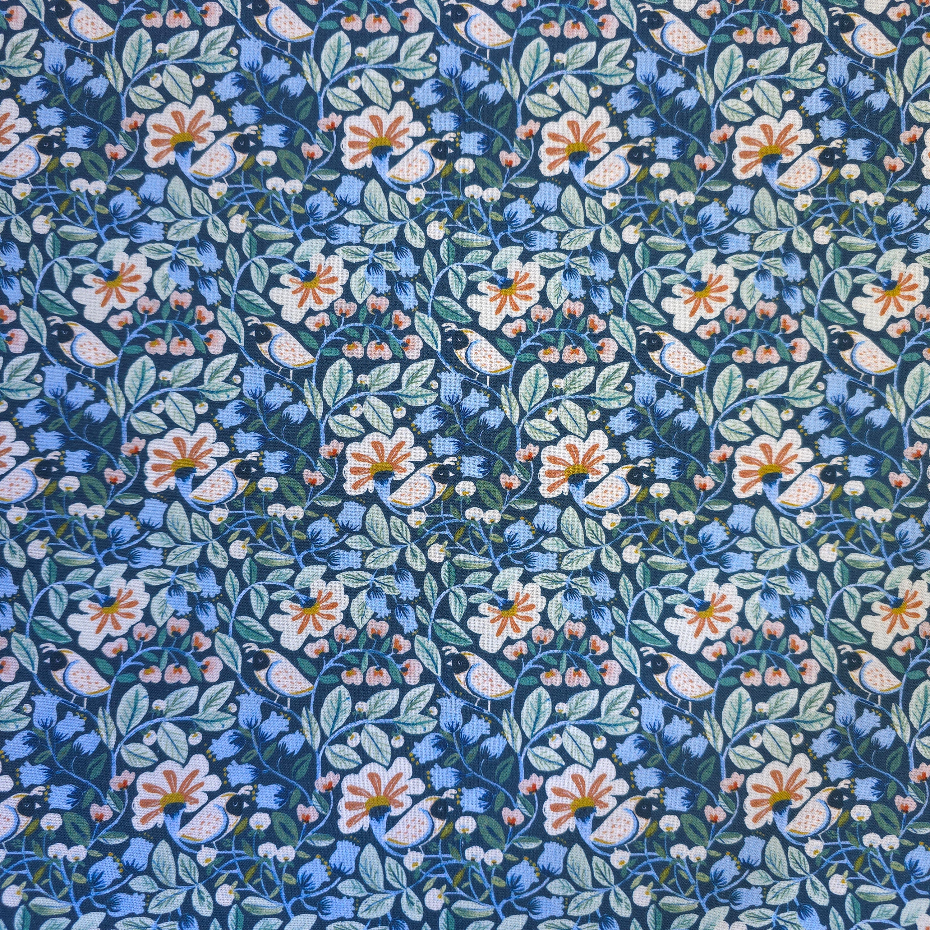 Early Access | Midnight Garden with Birds Scrub Cap | Euro, Ponytail, Surgical