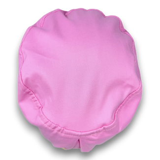 Solid pink Euro Scrub Cap for Women with Satin Lined Option by Paradise Caps.
