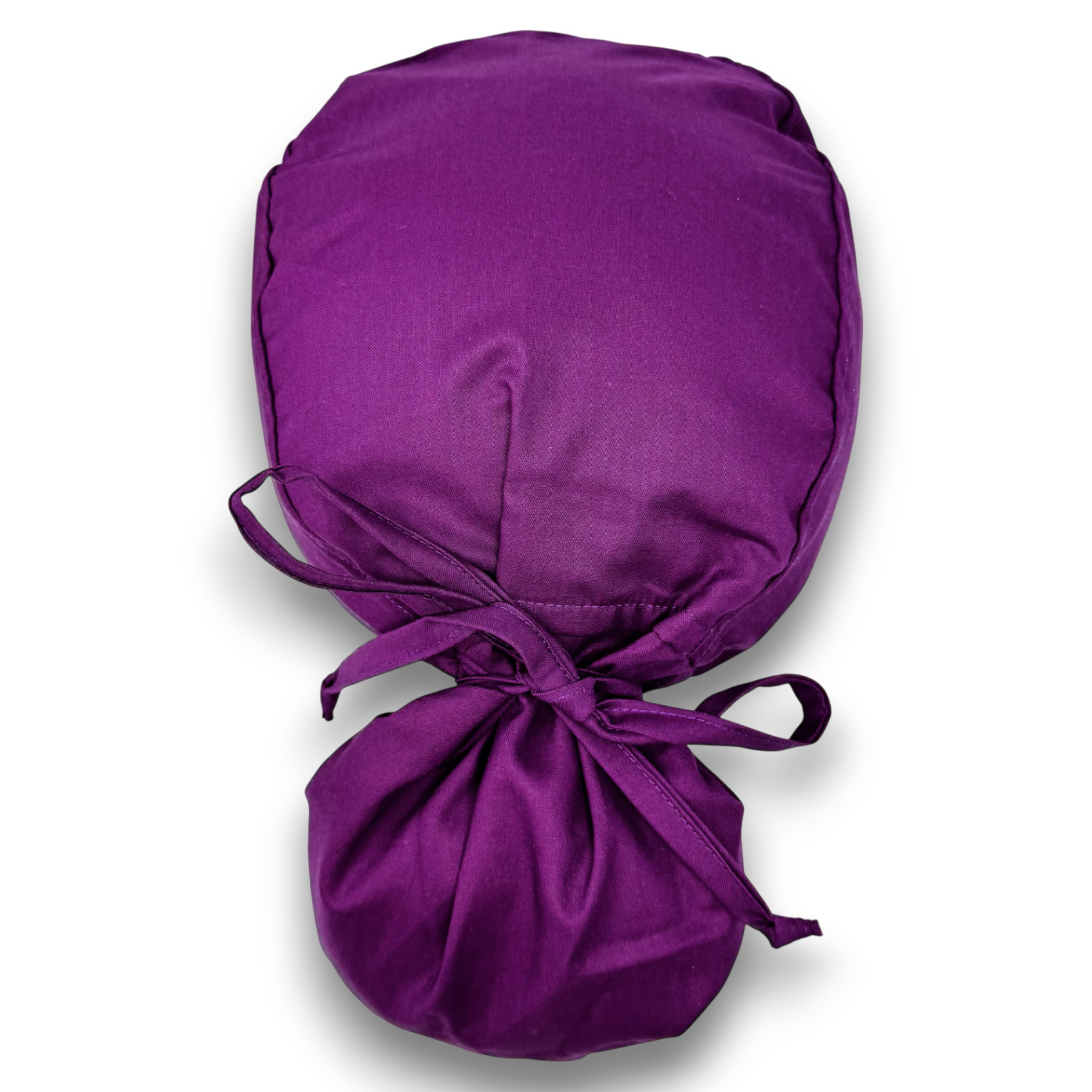 Violet solid Ponytail scrub cap for women with satin lined option by Paradise Caps.