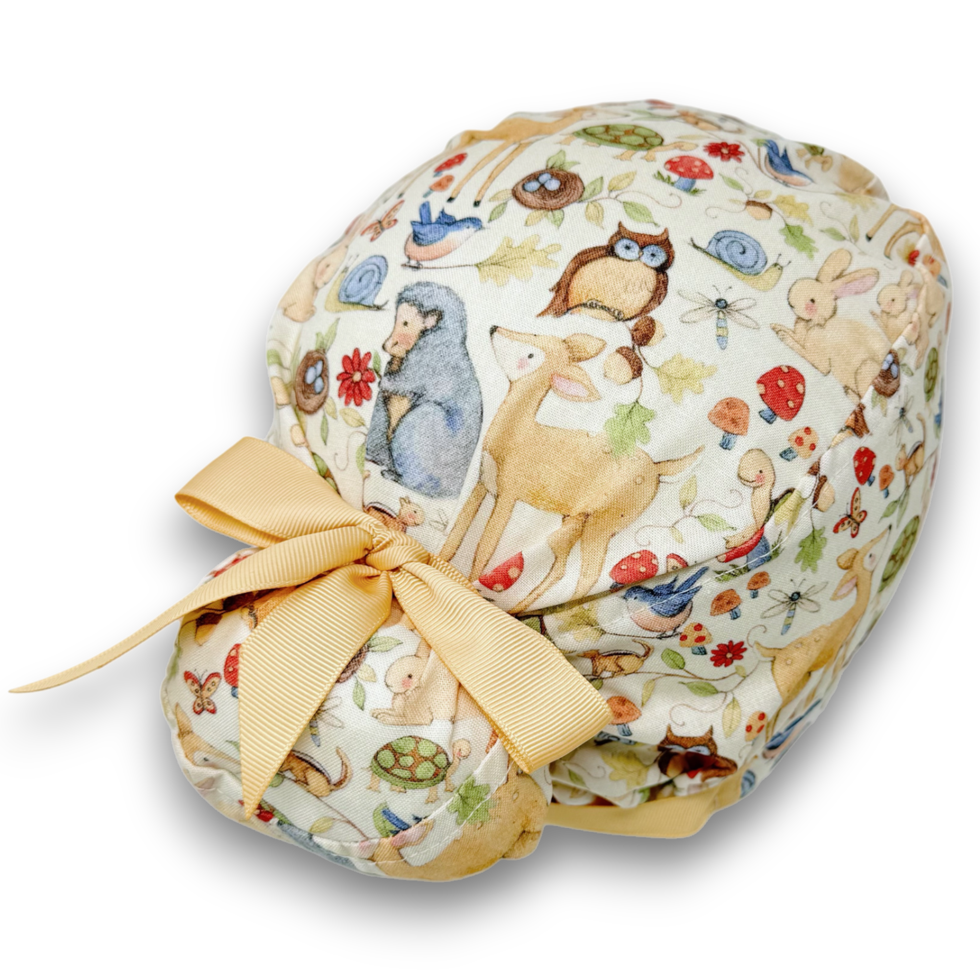Animal Euro scrub cap with ties for Women by Paradise Caps. Euro PLUS style.