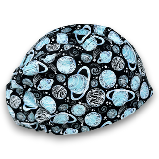 Planet Euro Scrub Cap for Women with Satin Lined Option by Paradise Caps.