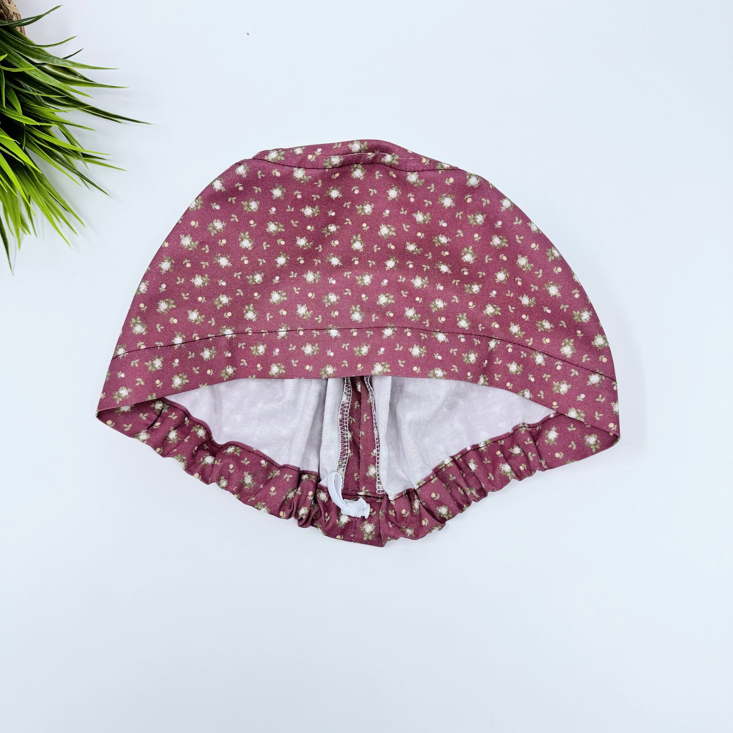 First blush Euro Scrub Cap for Women, Surgical cap Satin Lined Option.