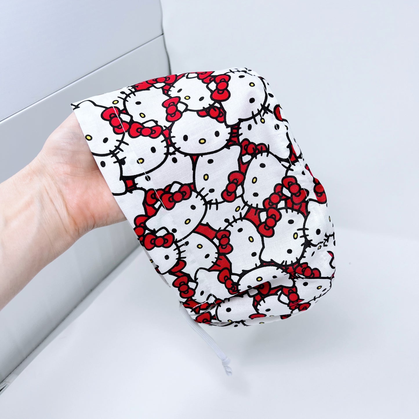 Hello Kitty euro scrub cap. Satin lined option