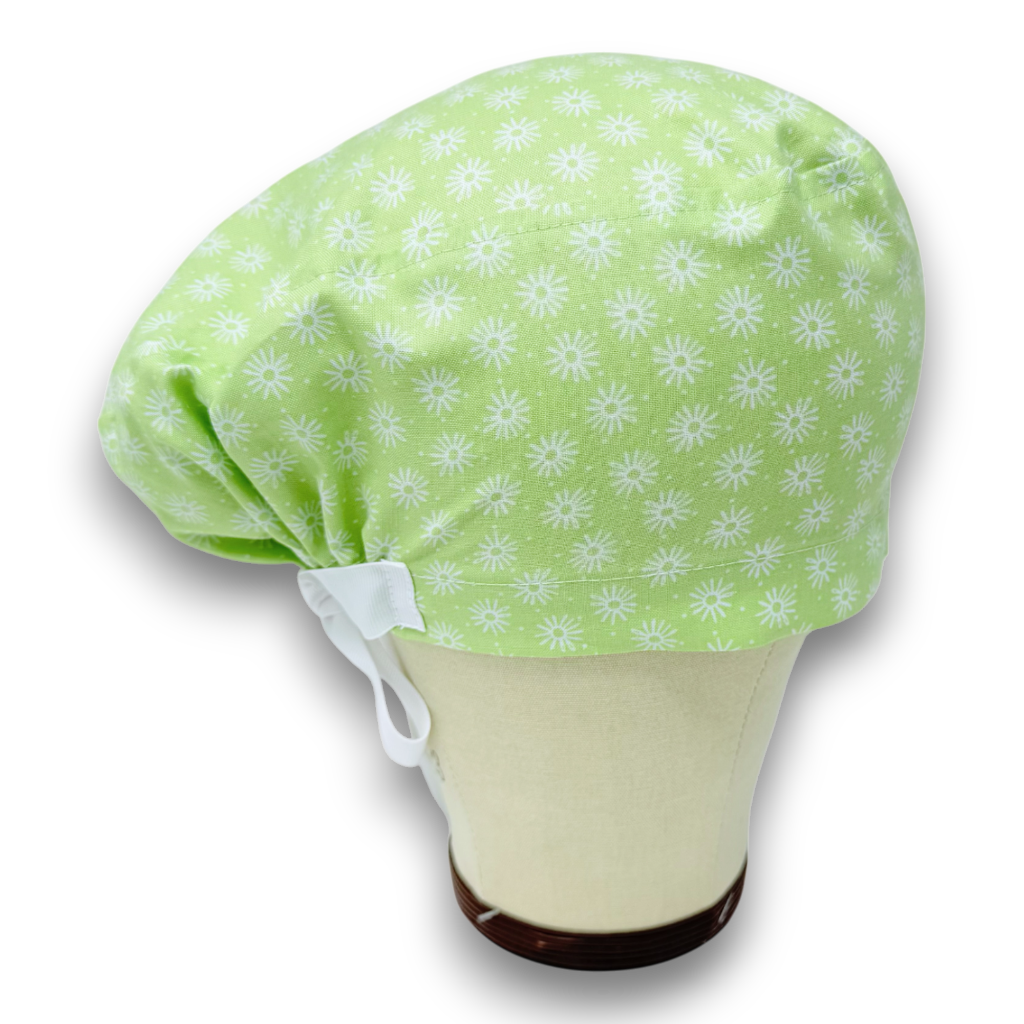 Spring Euro scrub cap with ties for Women by Paradise Caps. Euro PLUS style.