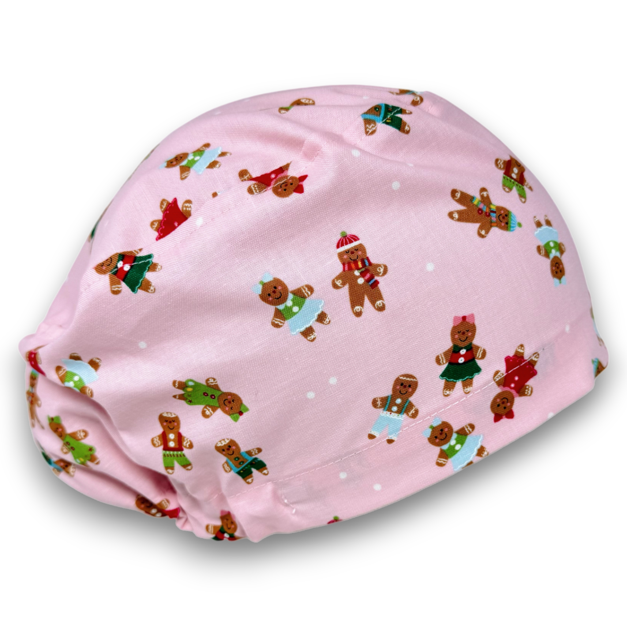 Gingerbread Euro Scrub Cap for Women with Satin Lined Option by Paradise Caps.