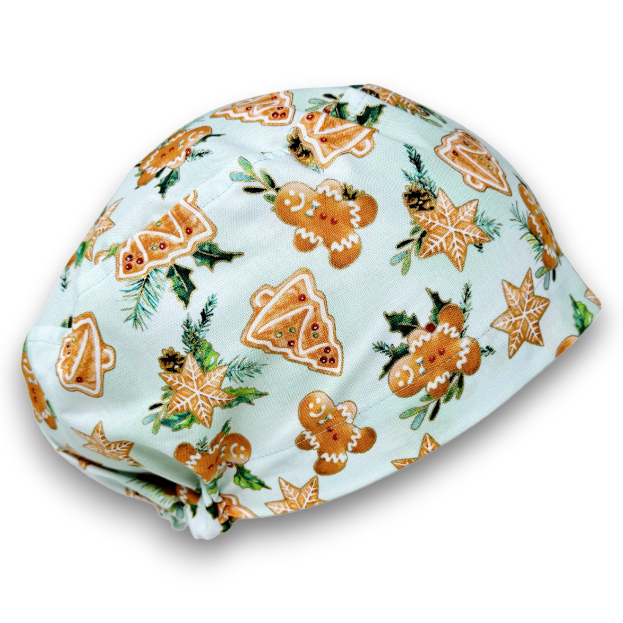 Gingerbread Euro Scrub Cap for Women with Satin Lined Option by Paradise Caps.