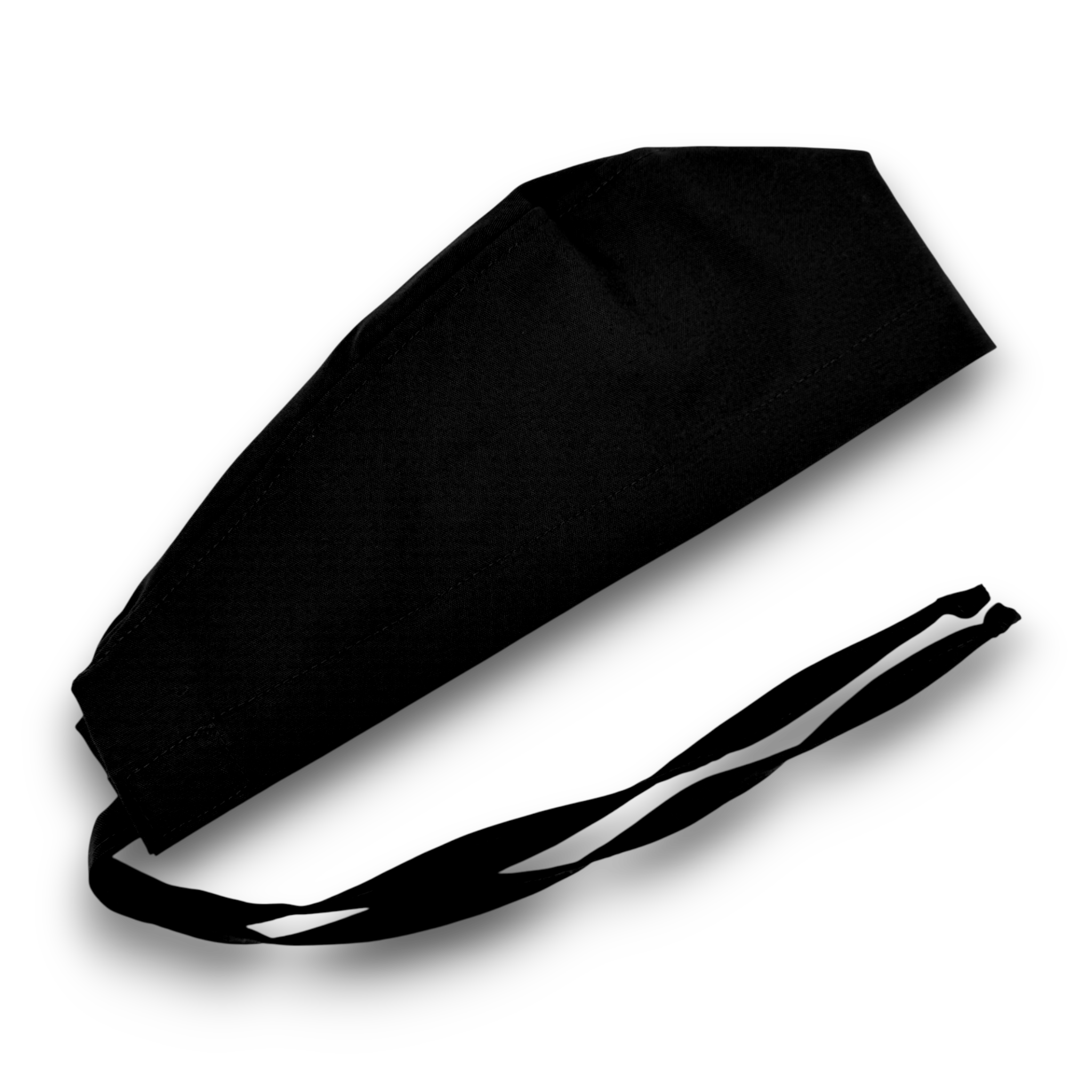 Black Skull tie-back style surgical scrub cap for men by Paradise Caps.