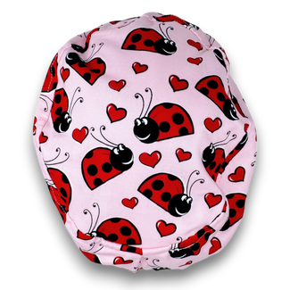 Ladybug Euro Scrub Cap for Women with Satin Lined Option by Paradise Caps.