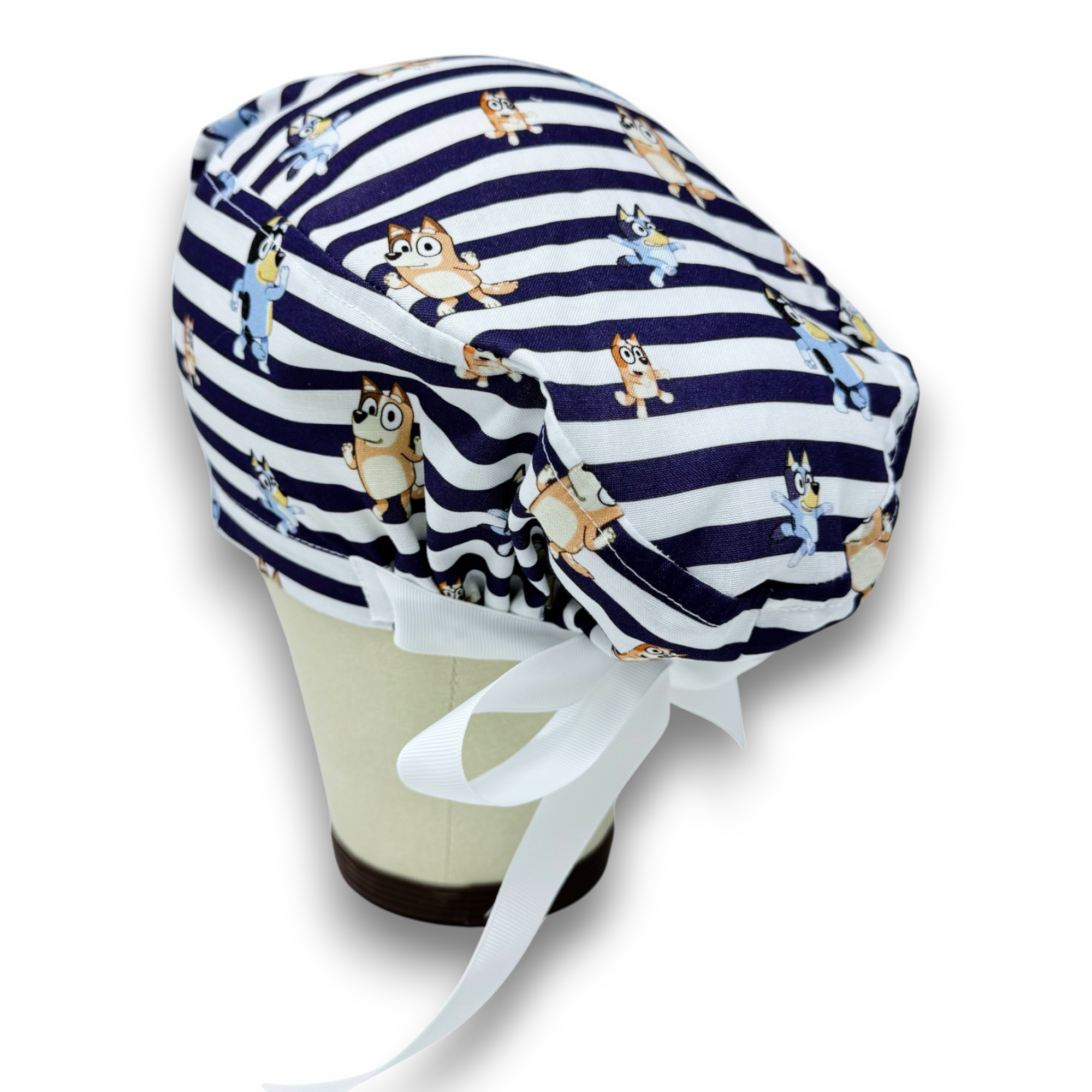 Funny Euro scrub cap with ties for Women by Paradise Caps. Euro PLUS style.