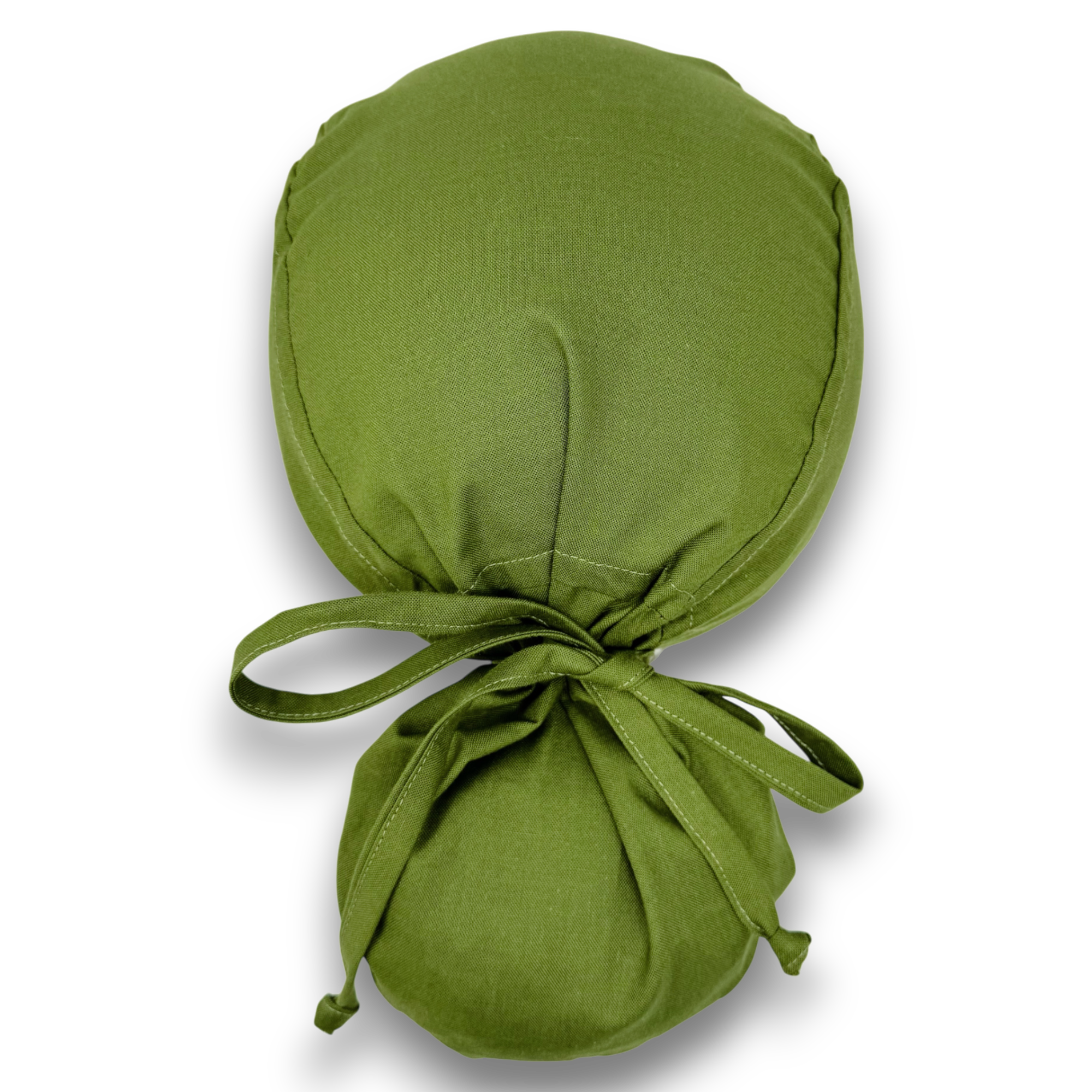 Forest green Ponytail scrub cap for women with satin lined option by Paradise Caps.