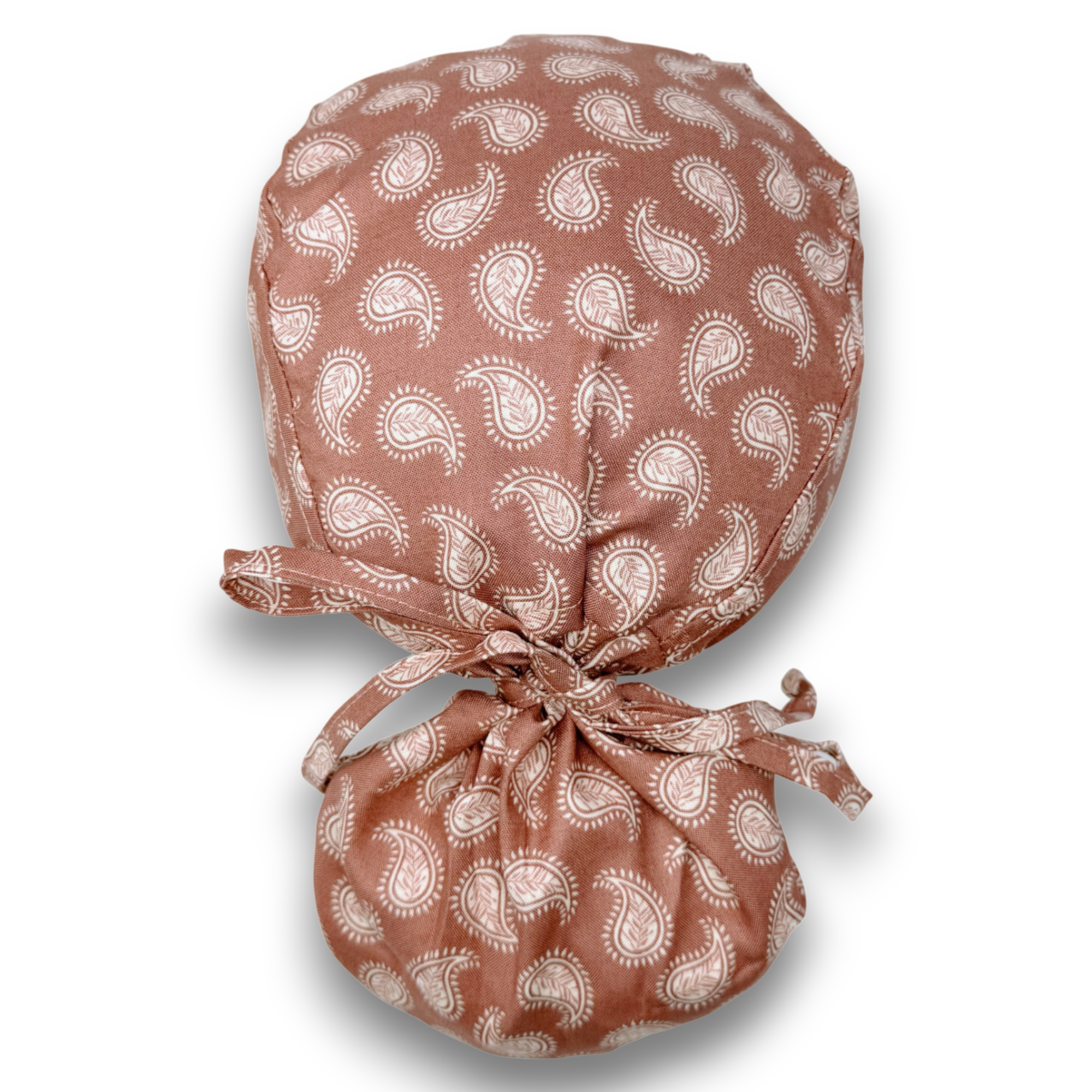Fall Ponytail scrub cap for women with satin lined option by Paradise Caps.