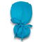 Solid blue Ponytail scrub cap for women with satin lined option by Paradise Caps.