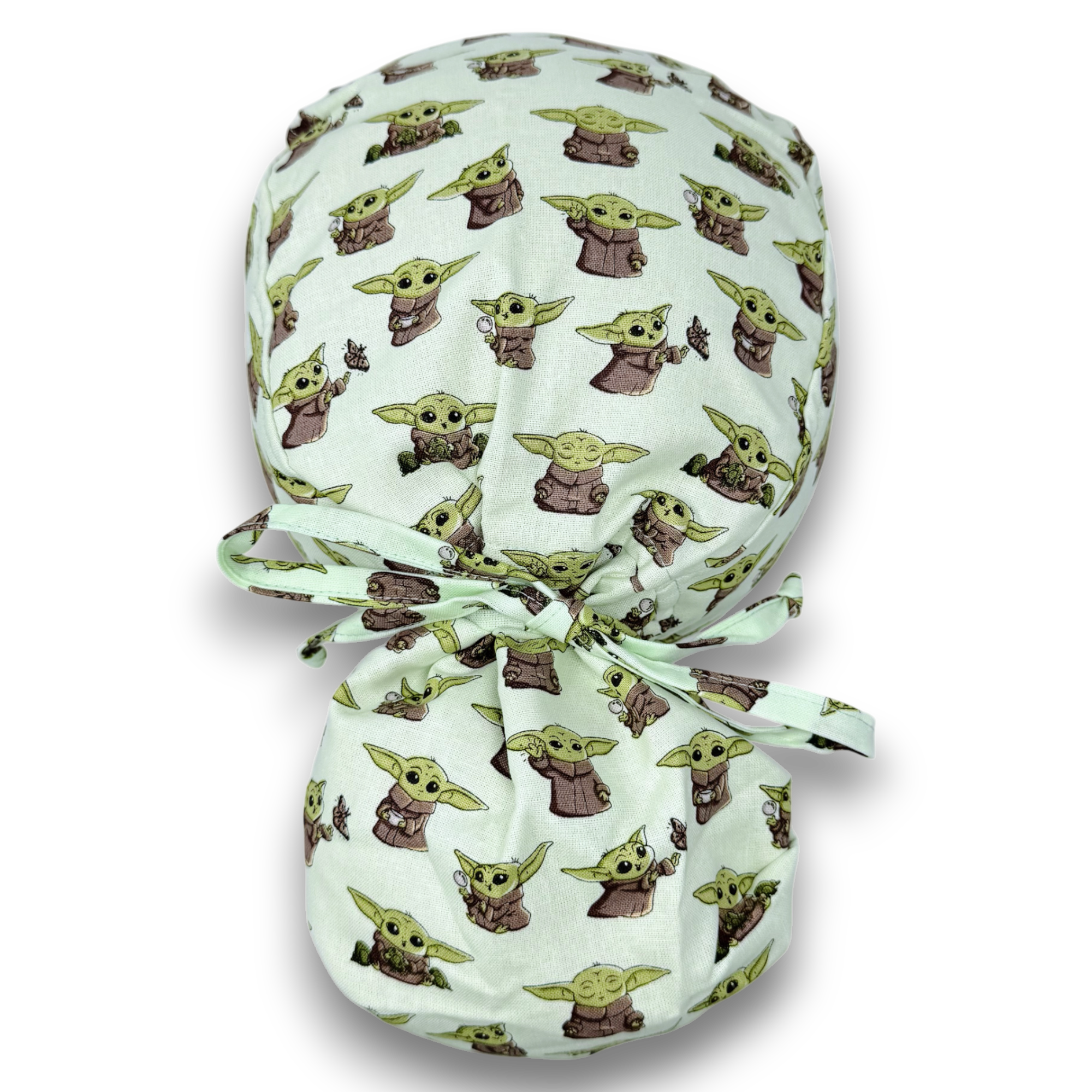 Ponytail scrub cap for women with satin lined option by Paradise Caps.