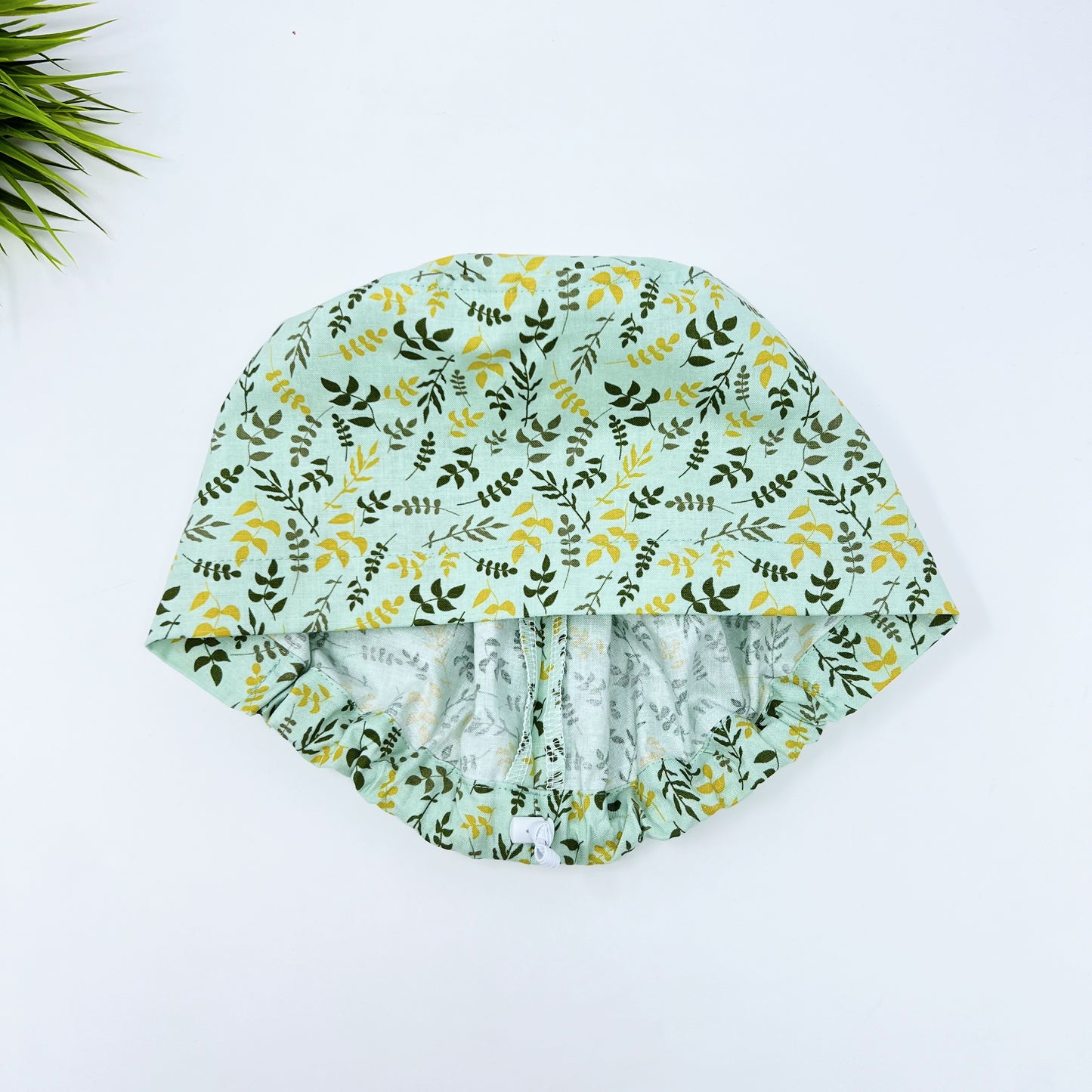 LEAVES MINT Euro Scrub Cap for Women, Surgical cap Satin Lined Option