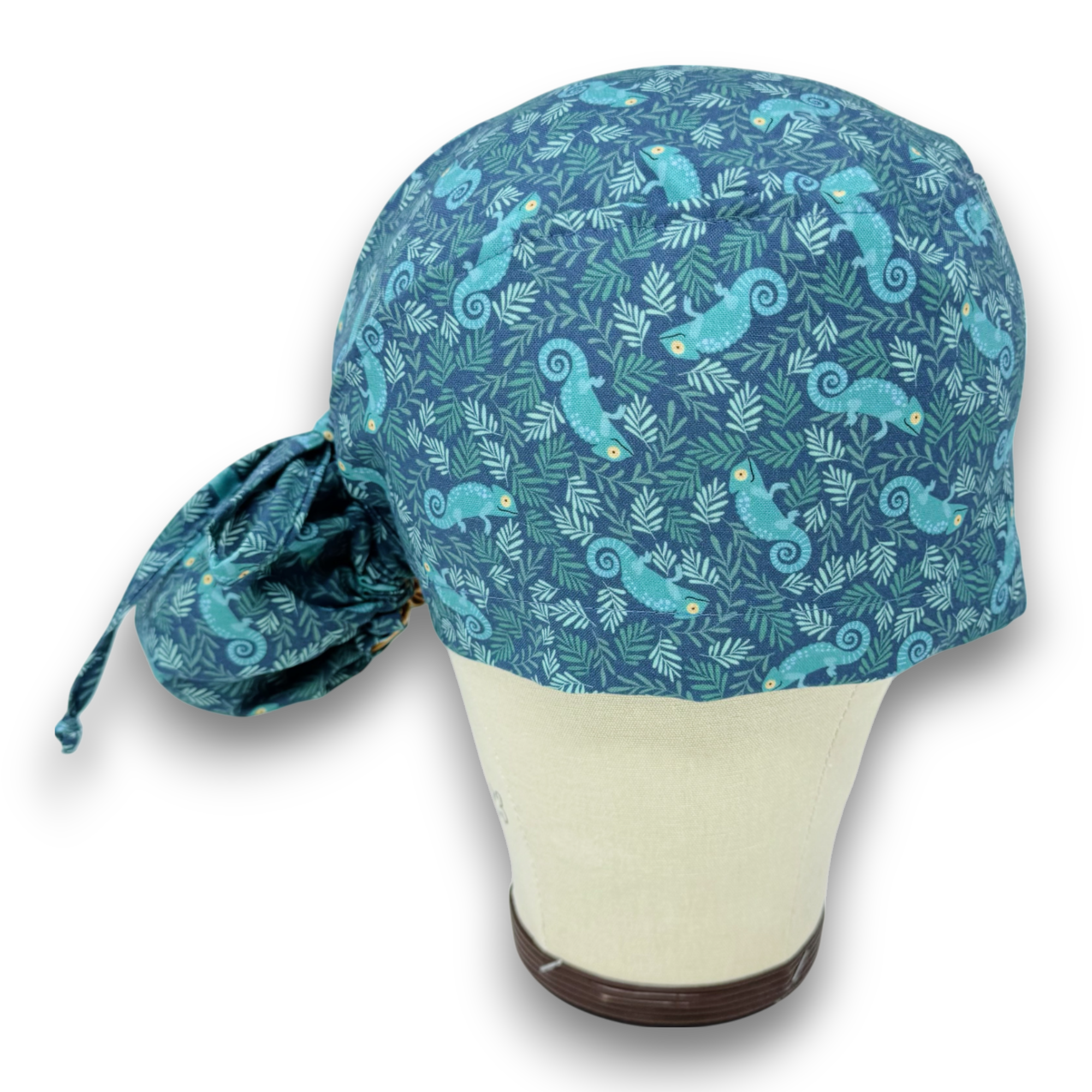 Chameleon Ponytail scrub cap for women with satin lined option by Paradise Caps.