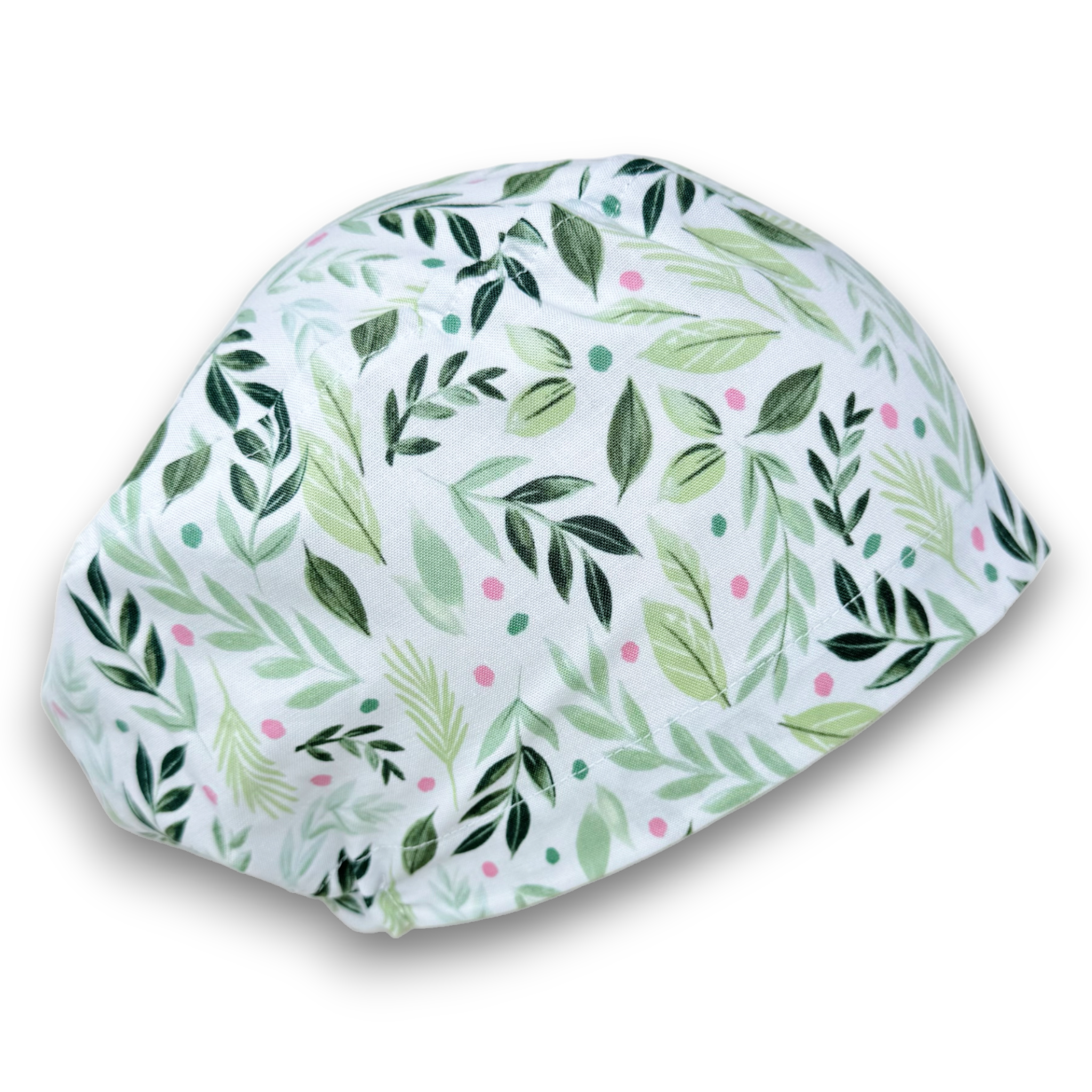 Floral Euro Scrub Cap for Women with Satin Lined Option by Paradise Caps.