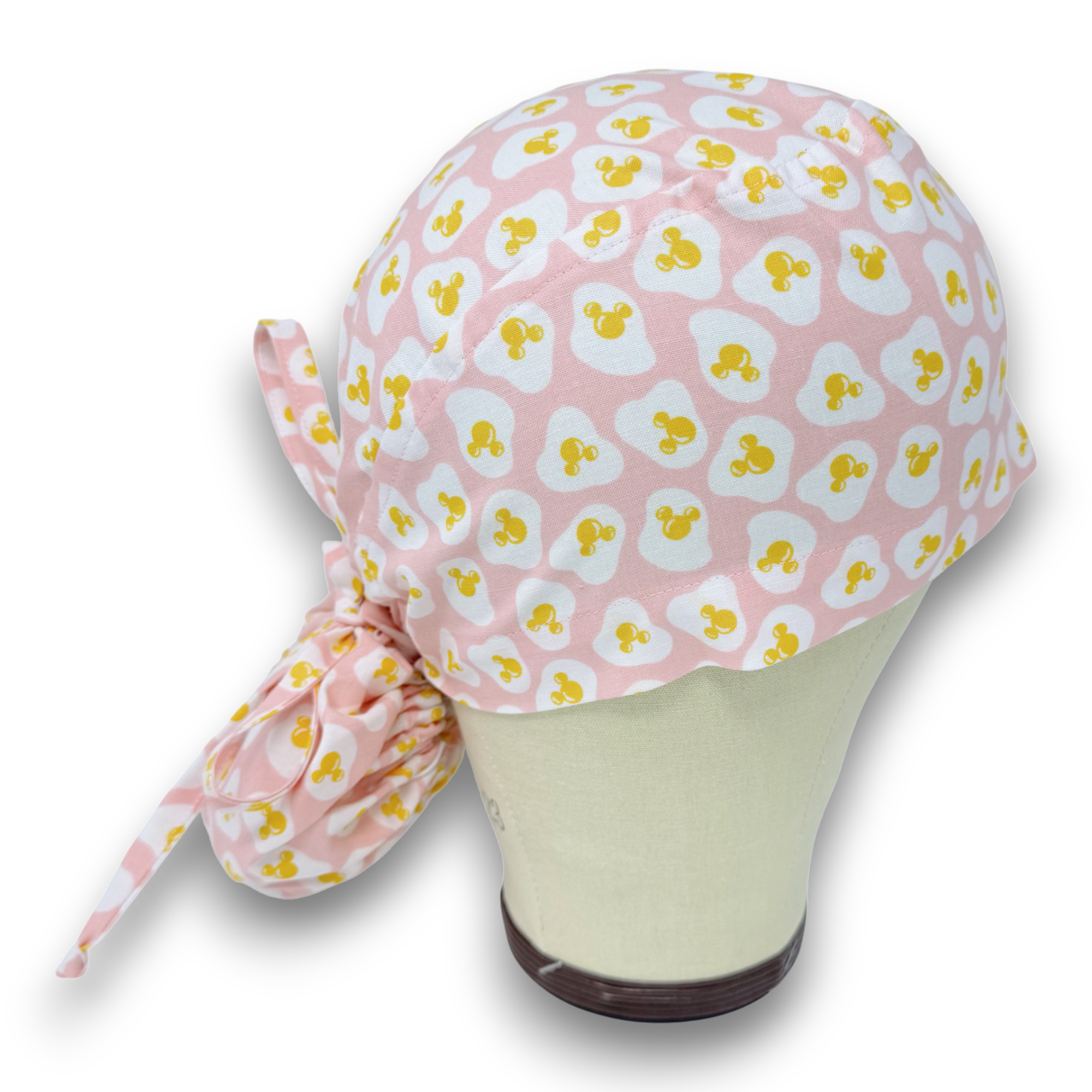 Funny Ponytail scrub cap for women with satin lined option by Paradise Caps.