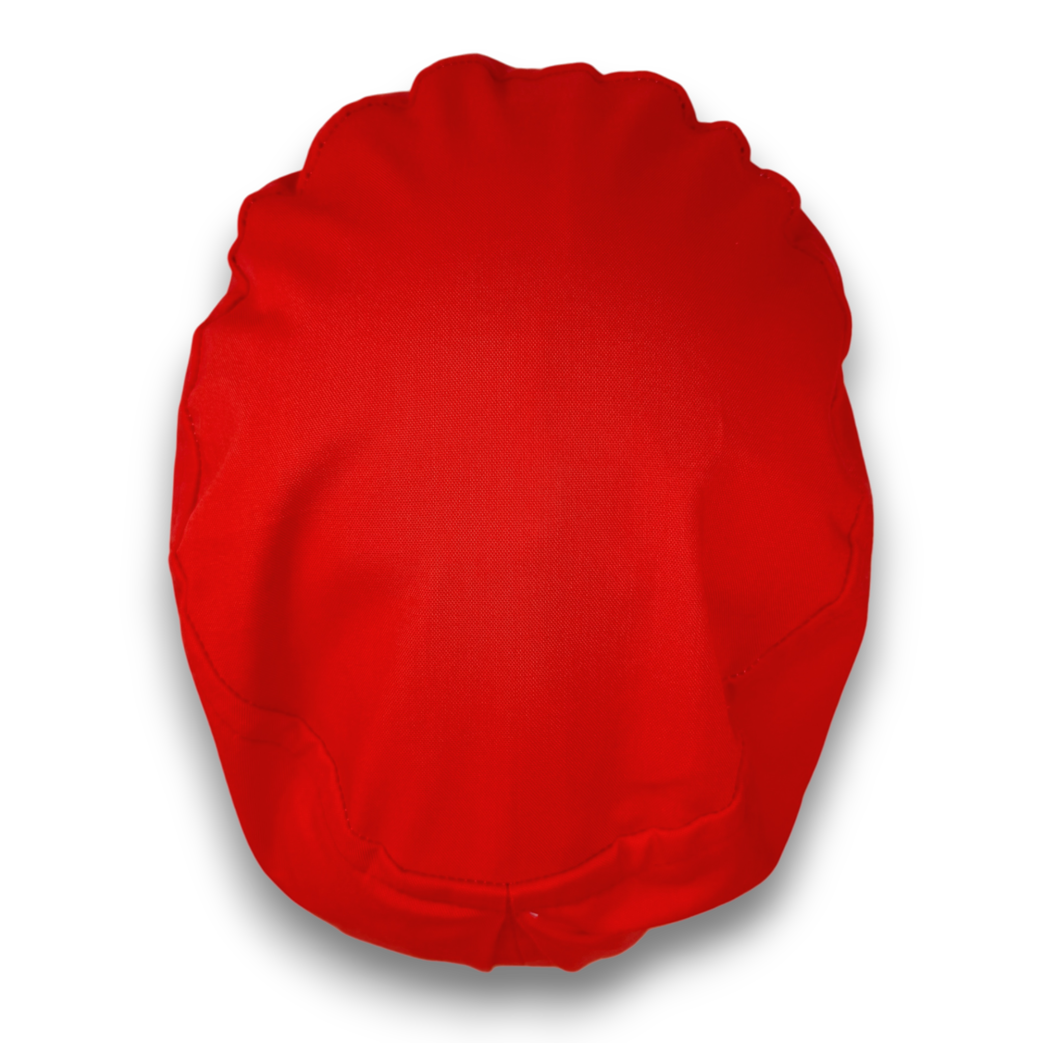 Red Scrub cap for women euro style. Solid European satin lined surgical cap by Paradise Caps.