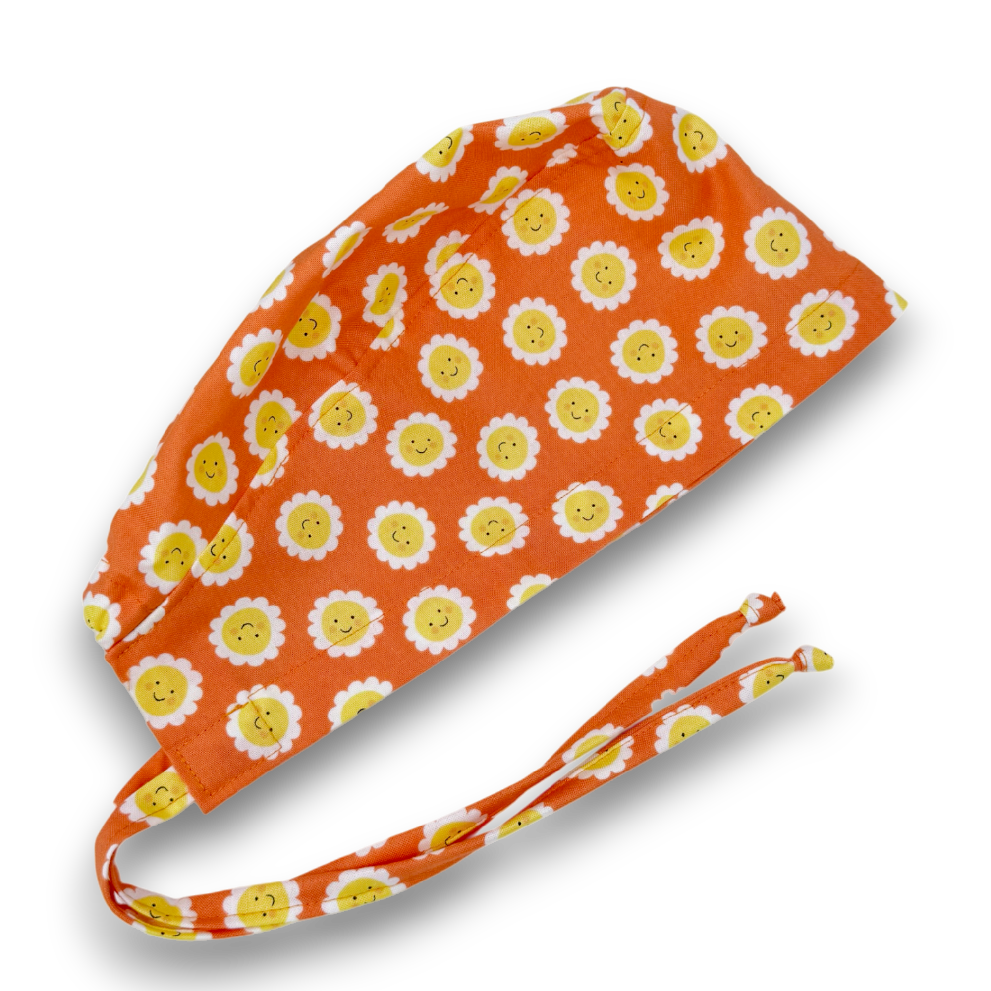 Sun Skull tie-back style surgical scrub cap for men by Paradise Caps.