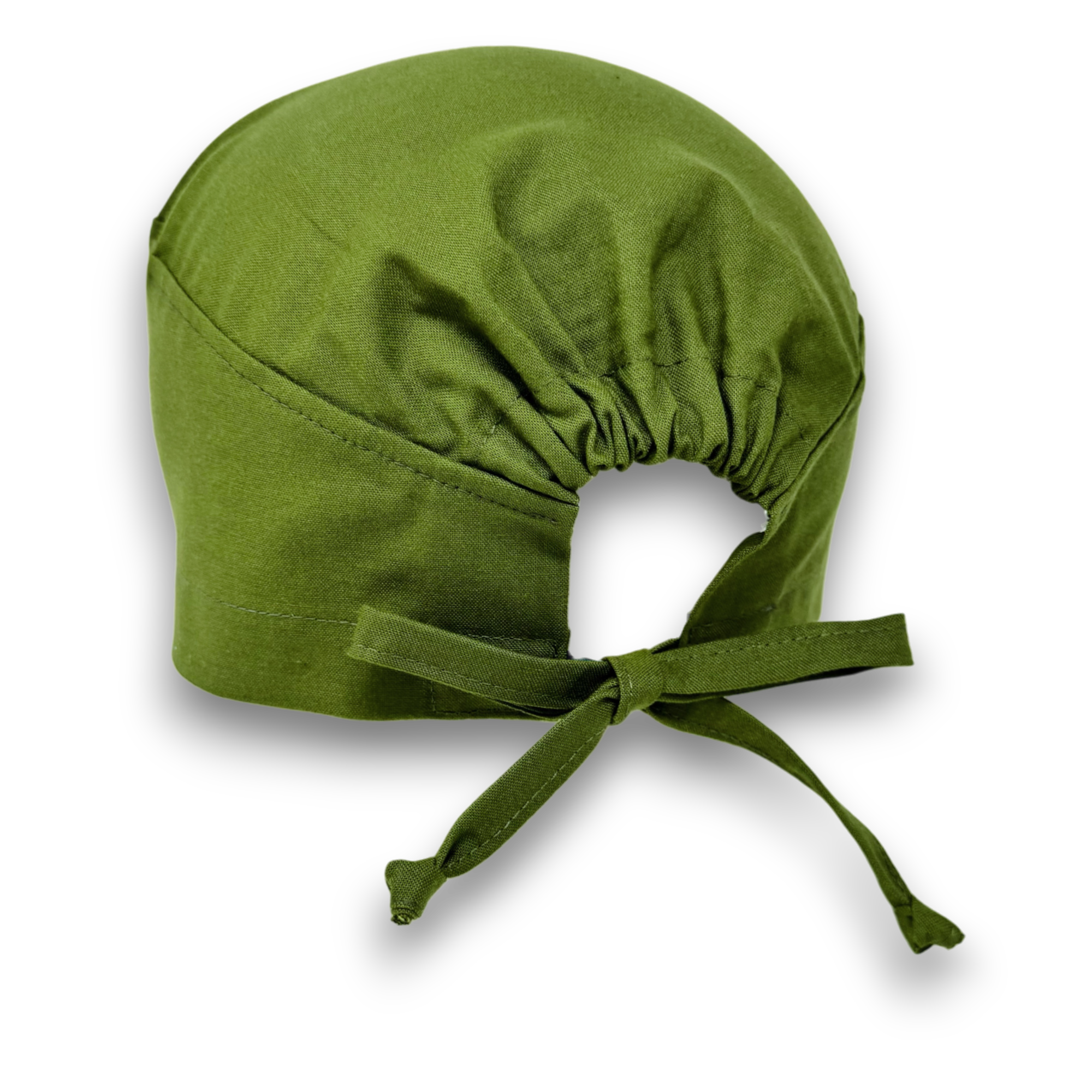 Forest green Skull tie-back style surgical scrub cap by Paradise Caps.