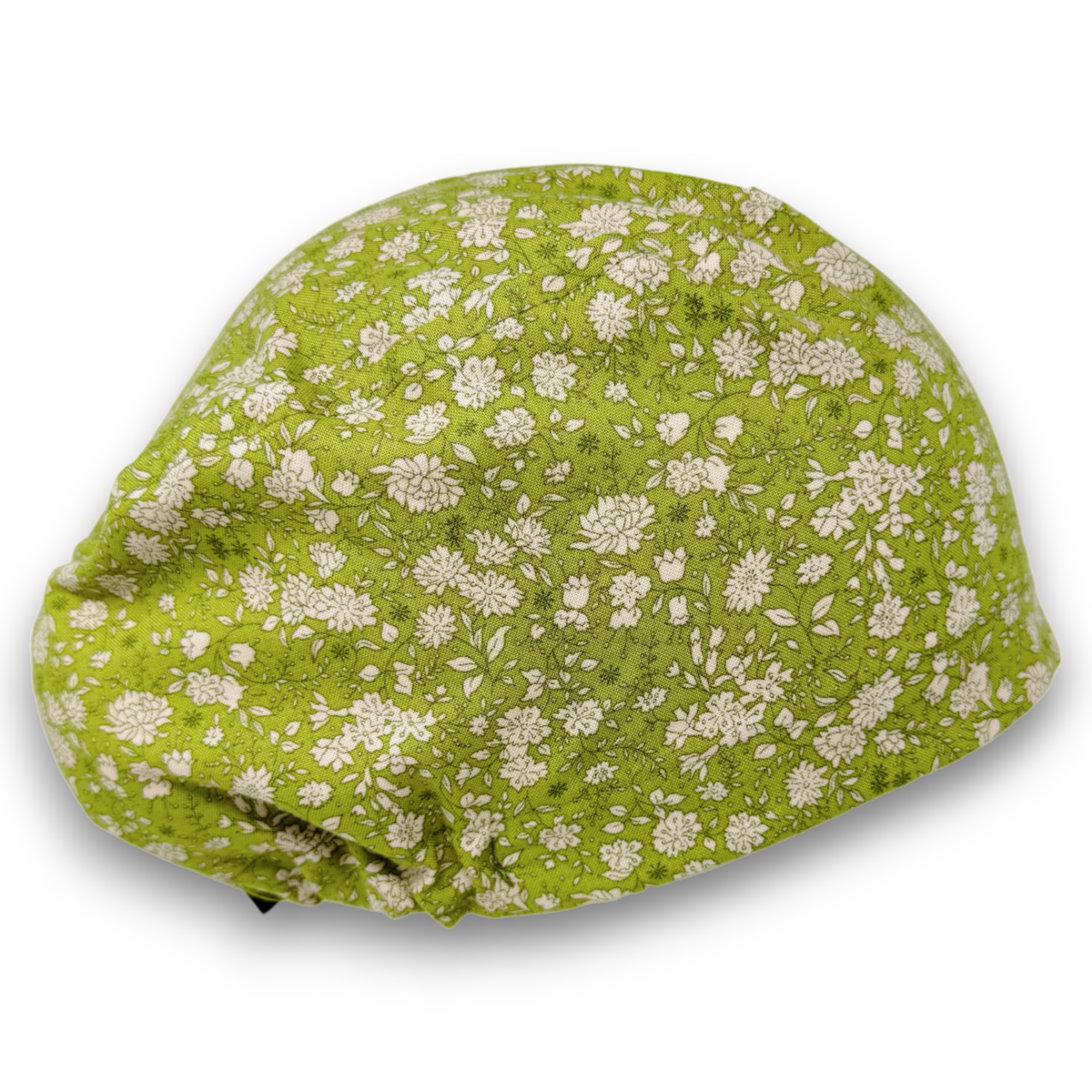 Flower Euro Scrub Cap for Women with Satin Lined Option by Paradise Caps.
