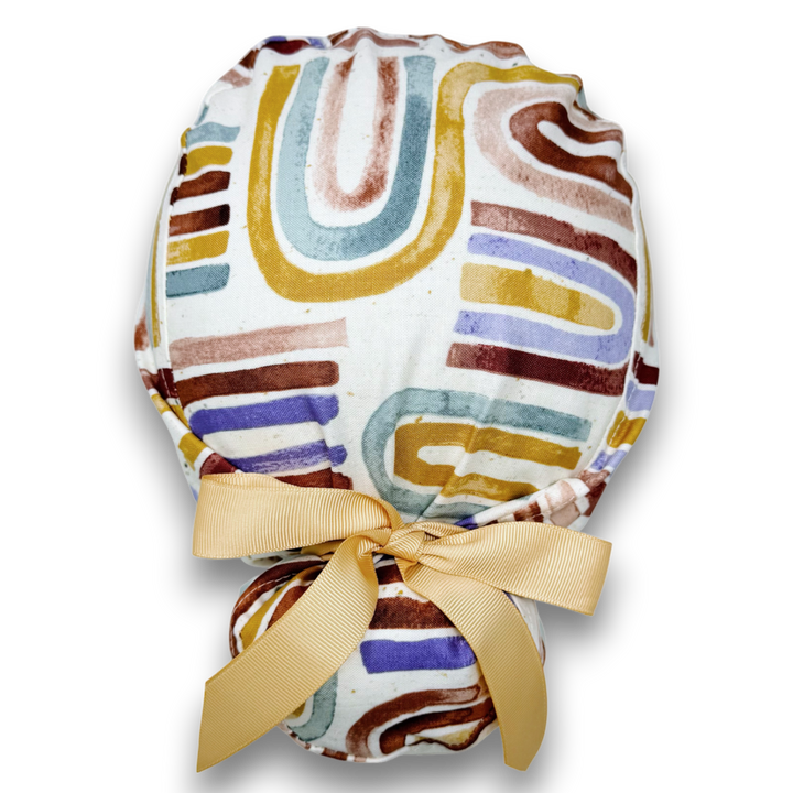 Rainbow Euro scrub cap with ties for Women by Paradise Caps. Euro PLUS ...