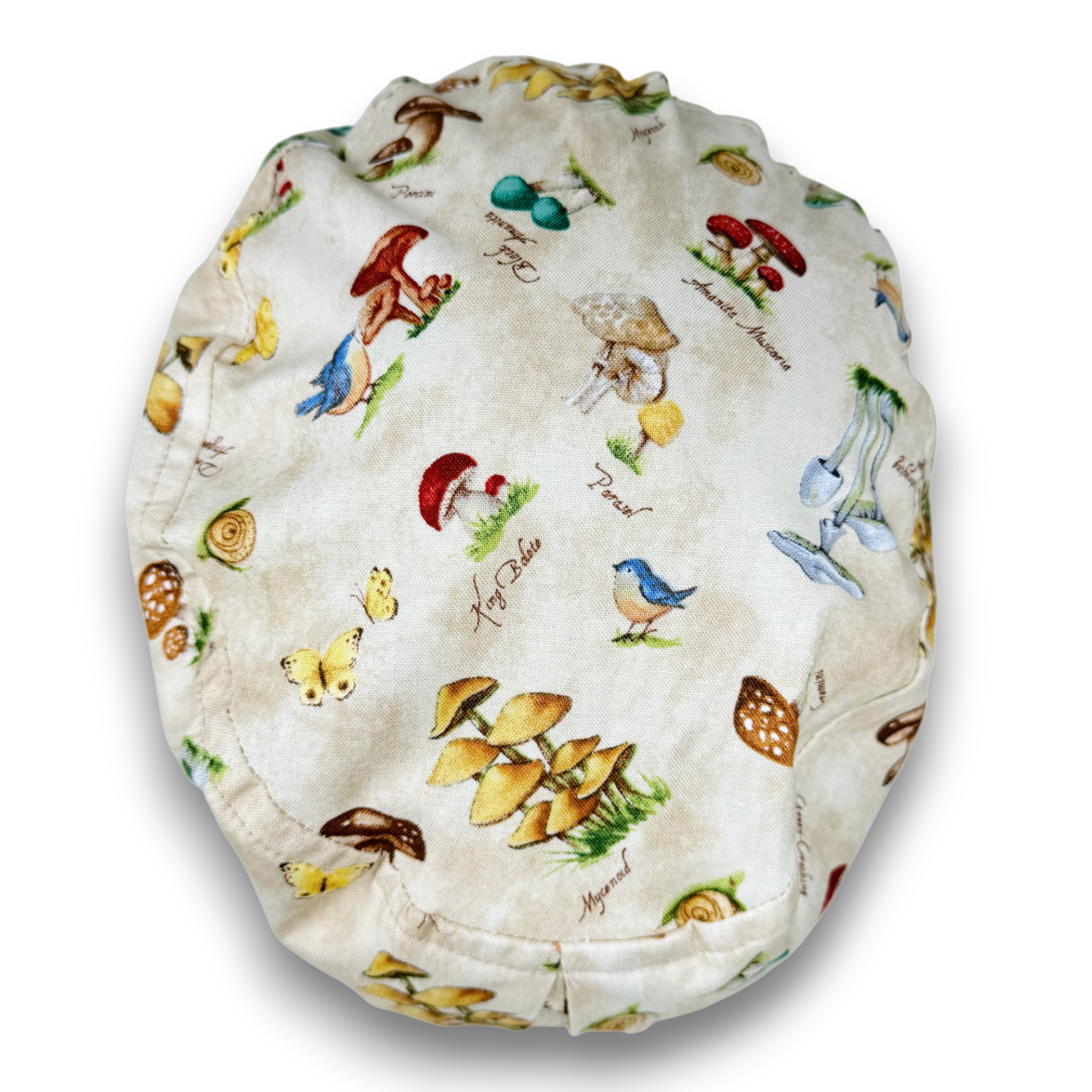 Mushroom Euro Scrub Cap for Women with Satin Lined Option by Paradise Caps.