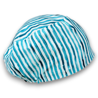 Blue Row Euro Scrub Cap for Women with Satin Lined Option by Paradise Caps.