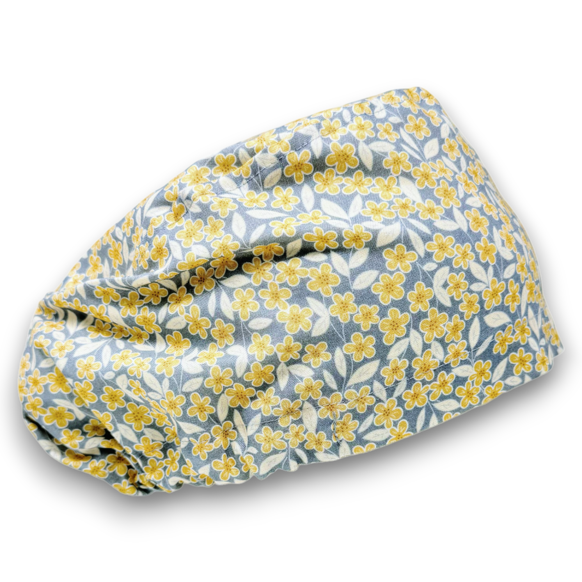 Floral Euro Scrub Cap for Women with Satin Lined Option by Paradise Caps.