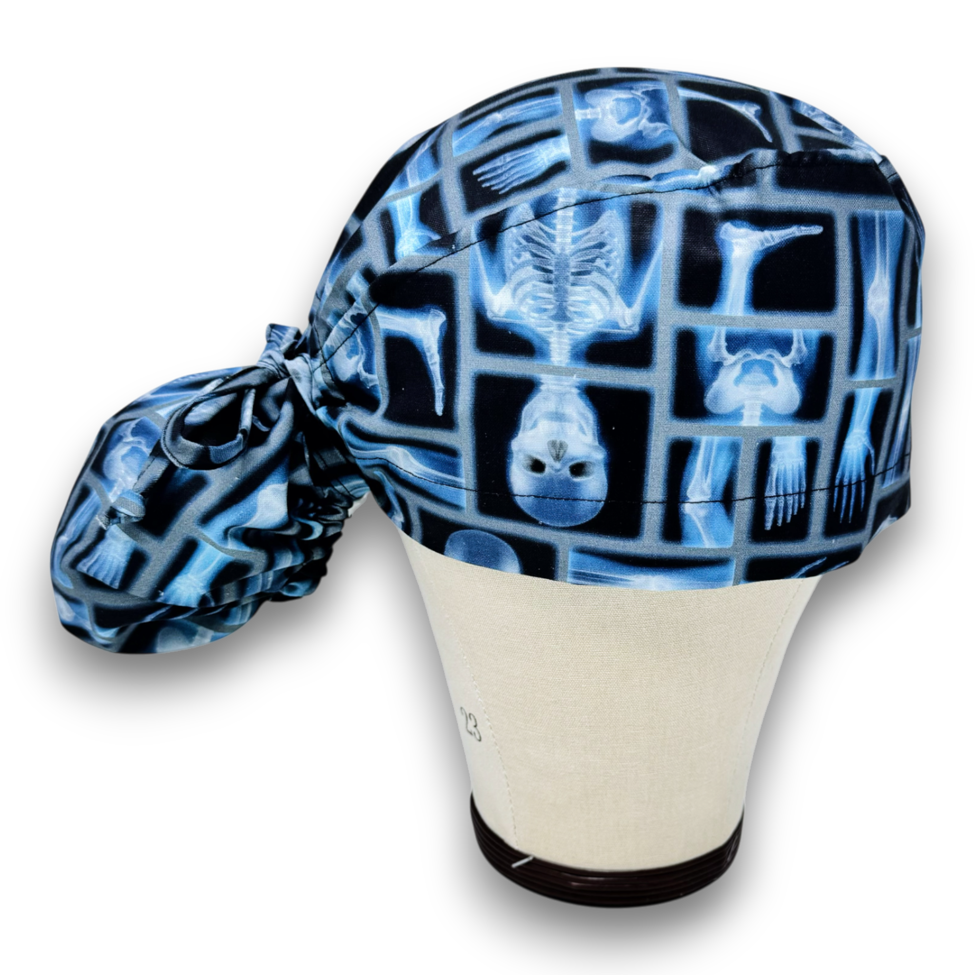 Halloween Ponytail scrub cap for women with satin lined option by Paradise Caps.