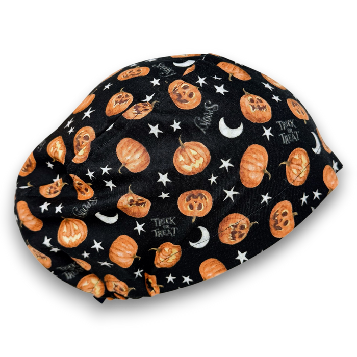 Spooky Halloween print Euro scrub cap