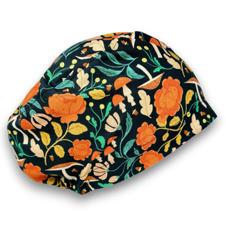 Flora & Fauna Euro Scrub Cap for Women with Satin Lined Option by Paradise Caps.
