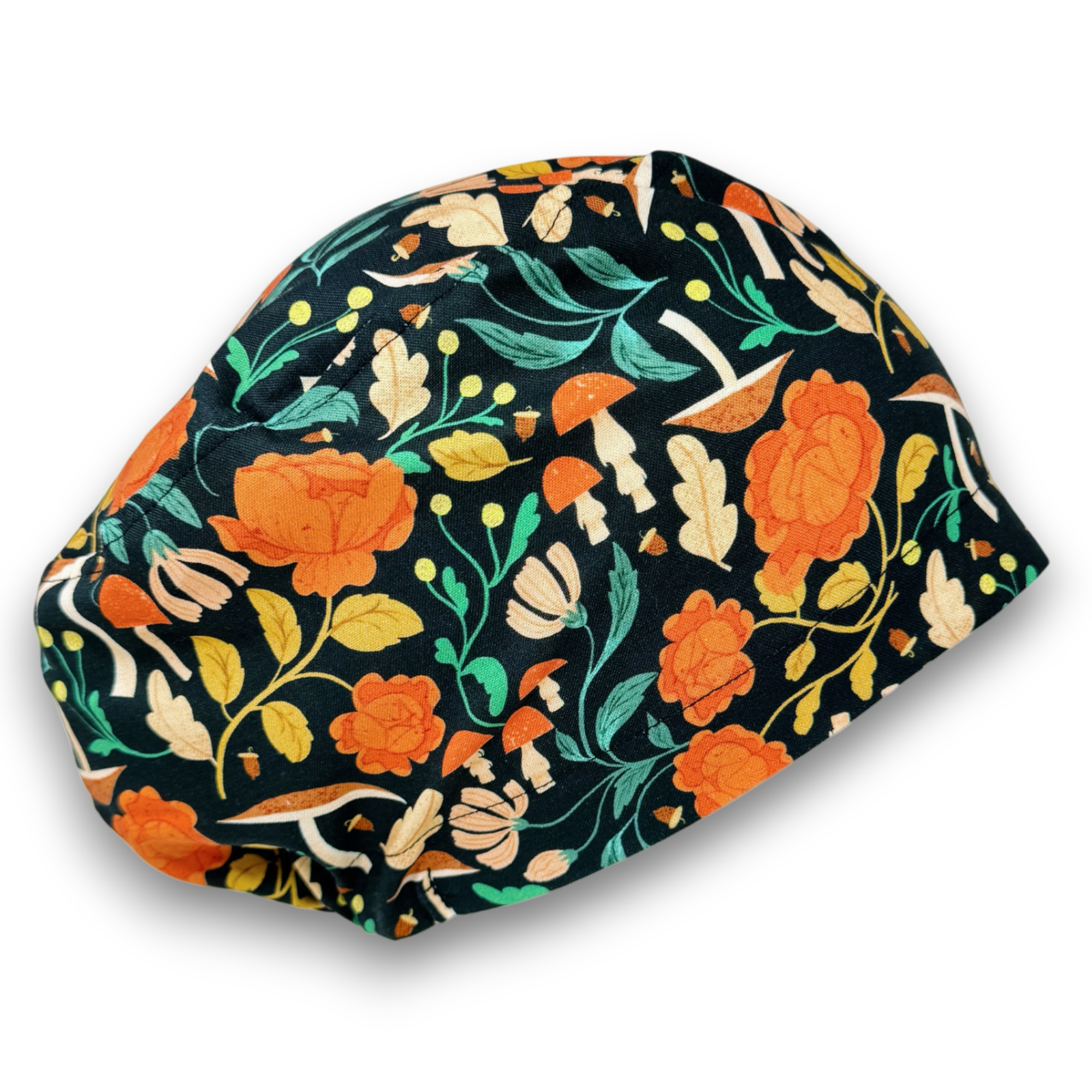 Flora & Fauna Euro Scrub Cap for Women with Satin Lined Option by Paradise Caps.