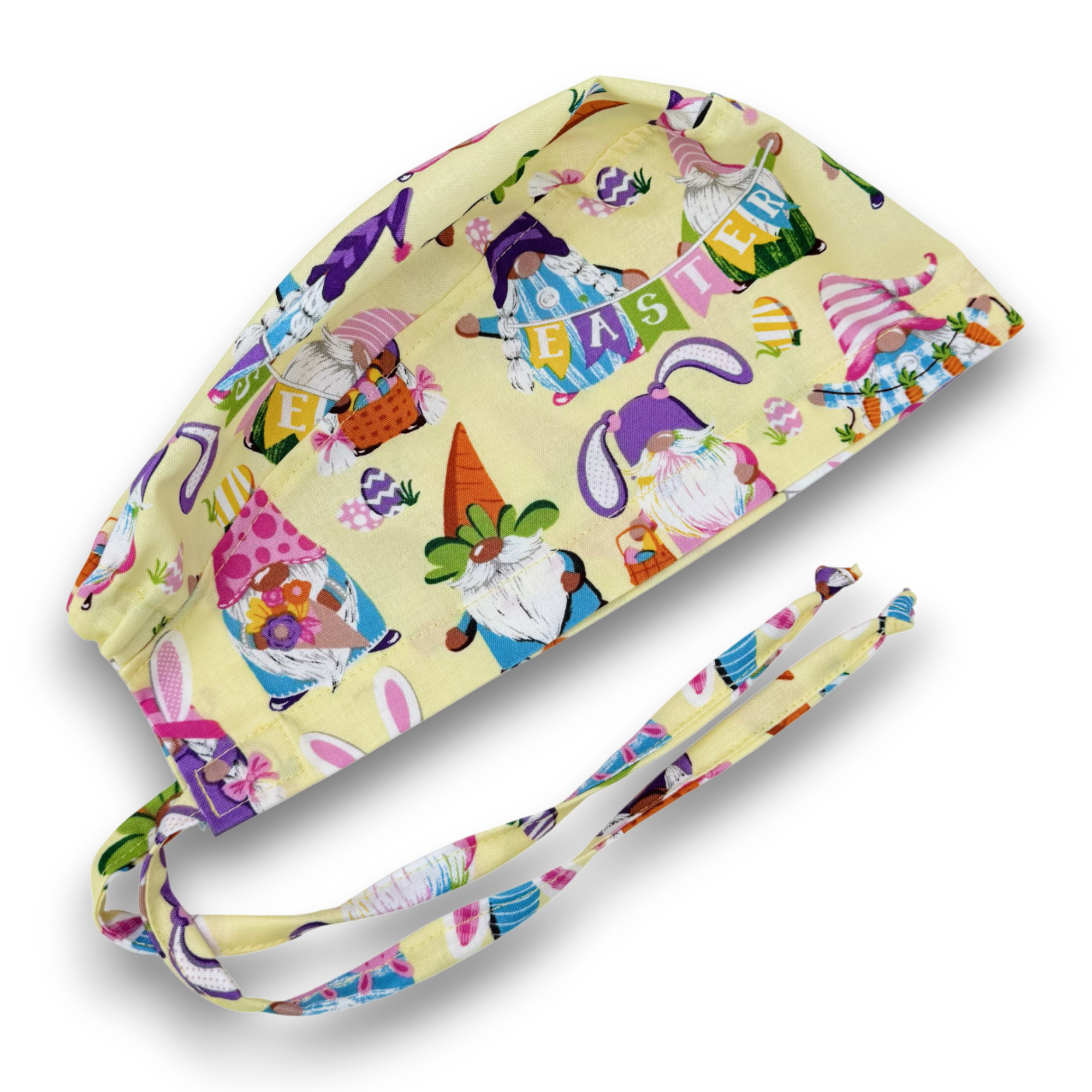 Easter Skull tie-back style surgical scrub cap for men by Paradise Caps.